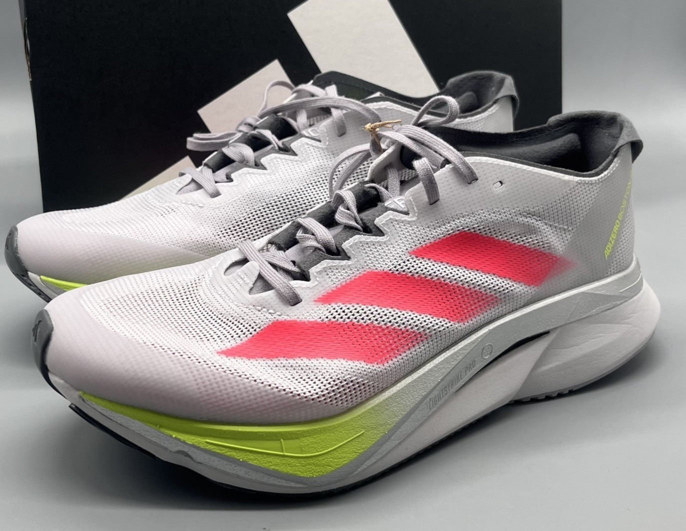 ADIDAS Adizero Boston 12 W JI4473 Dash Grey/Red LIGHTSTRIKE PRO RUNNING ADIDAS Adizero Boston 12 W JI4473 Dash Grey/Red LIGHTSTRIKE PRO RUNNING