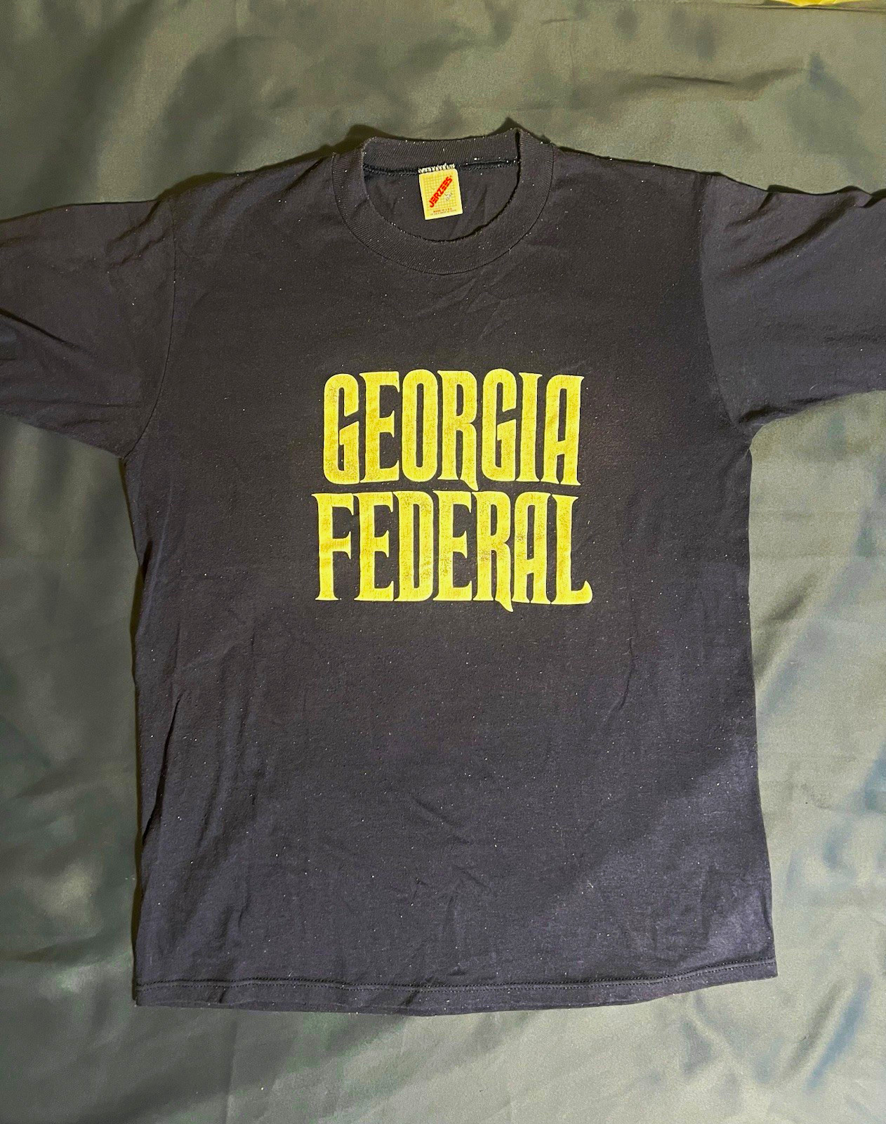 Vintage Men\'s Navy Georgia Federal Graphic Logo T-Shirt Vintage Men\'s Navy Georgia Federal Graphic Logo T-Shirt