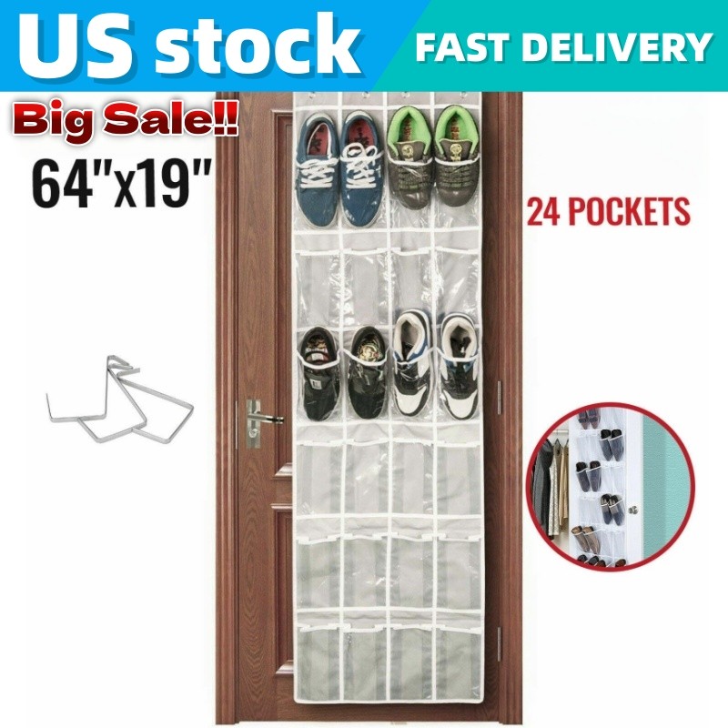 Over The Door Shoe Organizer Rack Hanging Storage Holder Hanger Bag Closet