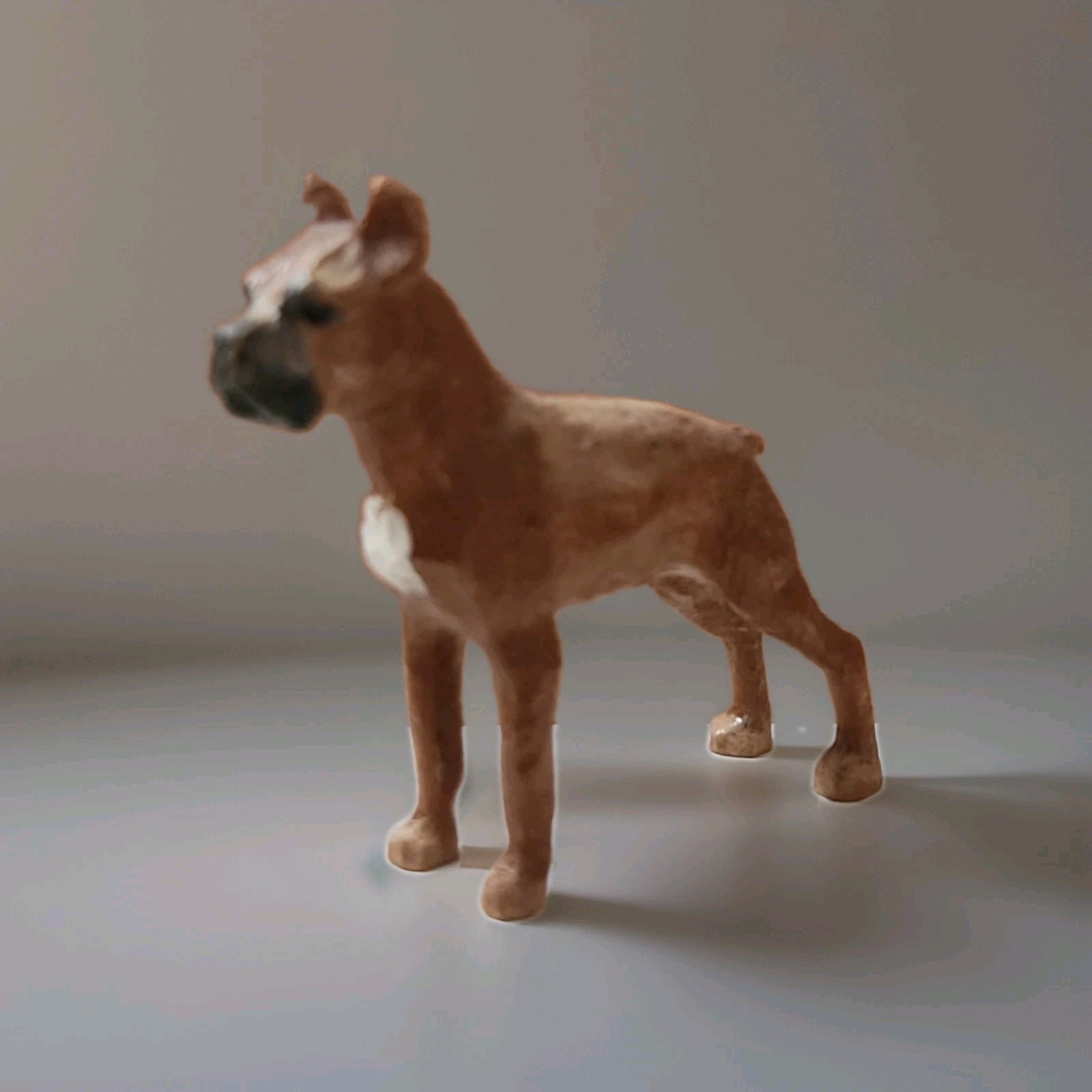 FOREST TOYS OF BROCKENHURST 1920s Rare Wooden Miniature Boxer Dog Artisan Beauty