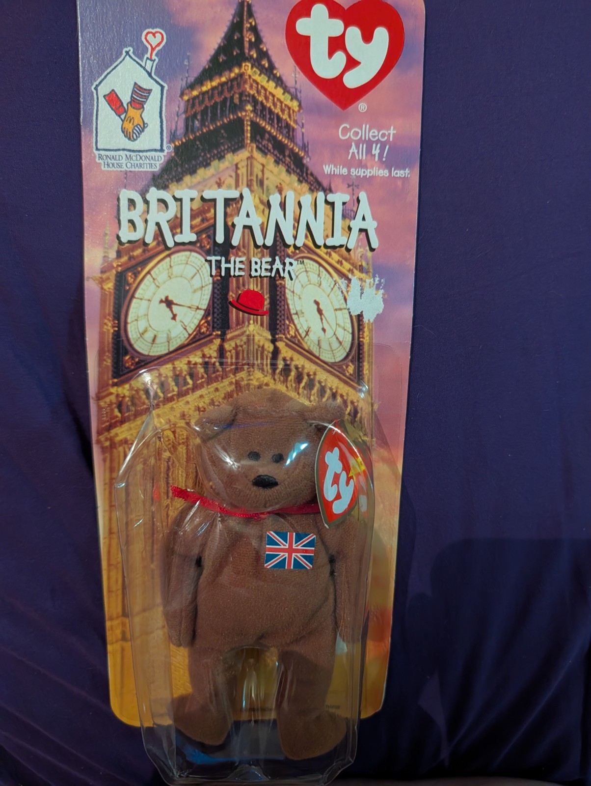 Ty McDonalds Teenie Beanie 1999 Britannia The Bear rare and collectable Ty McDonalds Teenie Beanie 1999 Britannia The Bear rare and collectable