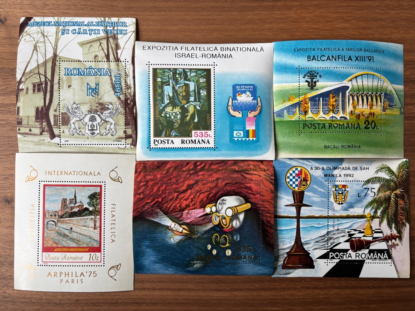 Romanian blocks of stamps 6x (free shipping) Romanian blocks of stamps 6x (free shipping)