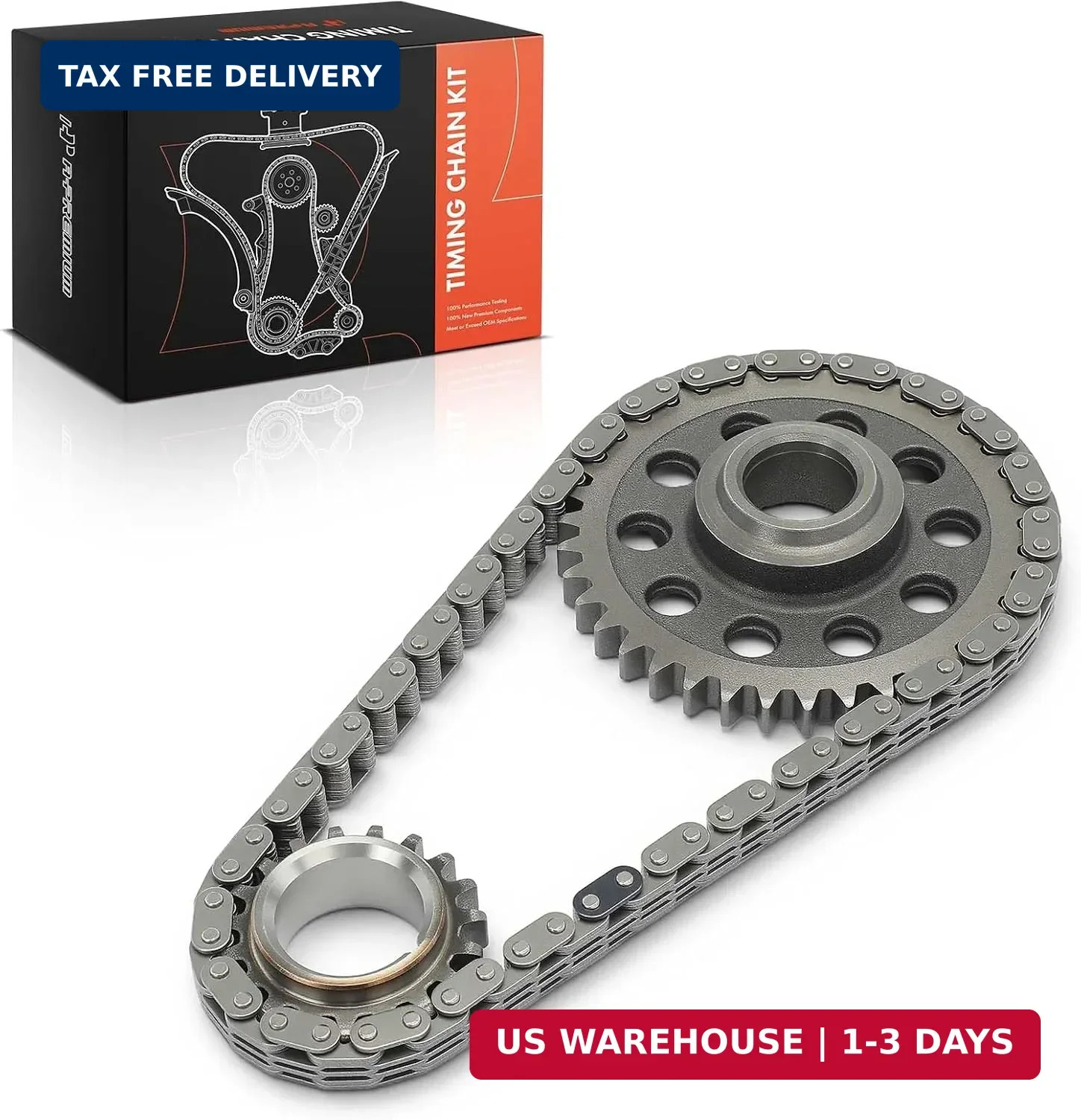 A-Premium Engine Timing Chain Kit w/Sprocket Compatible with Ford, Mazda A-Premium Engine Timing Chain Kit w/Sprocket Compatible with Ford, Mazda