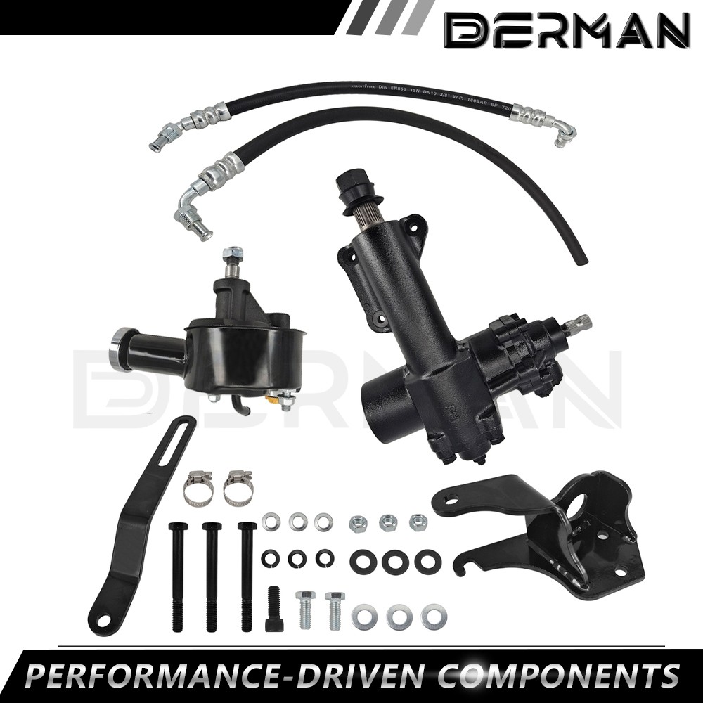 Power Steering Conversion Gear Box Kit For 1955 - 1957 Chevy Bel Air 210 500