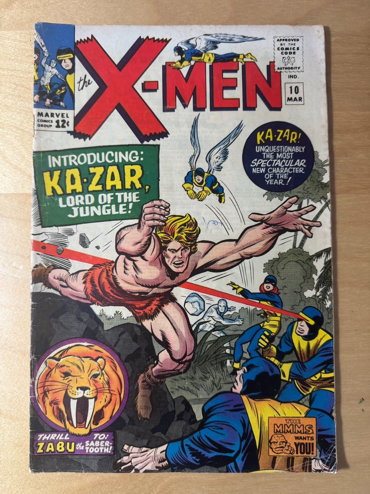 X-Men (1963) #10 1965 - 1st Kazar appearance in Silver Age