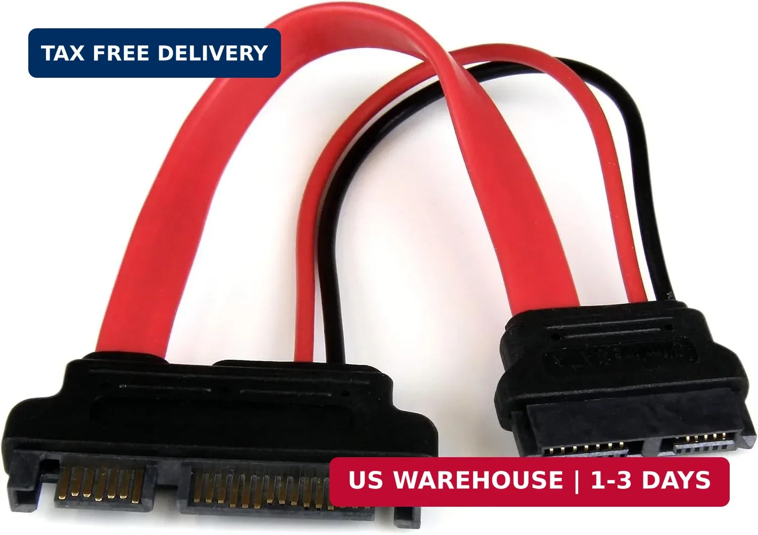 StarTech.com 6in Slimline SATA to SATA Adapter with Power - Slim SATA (F) to