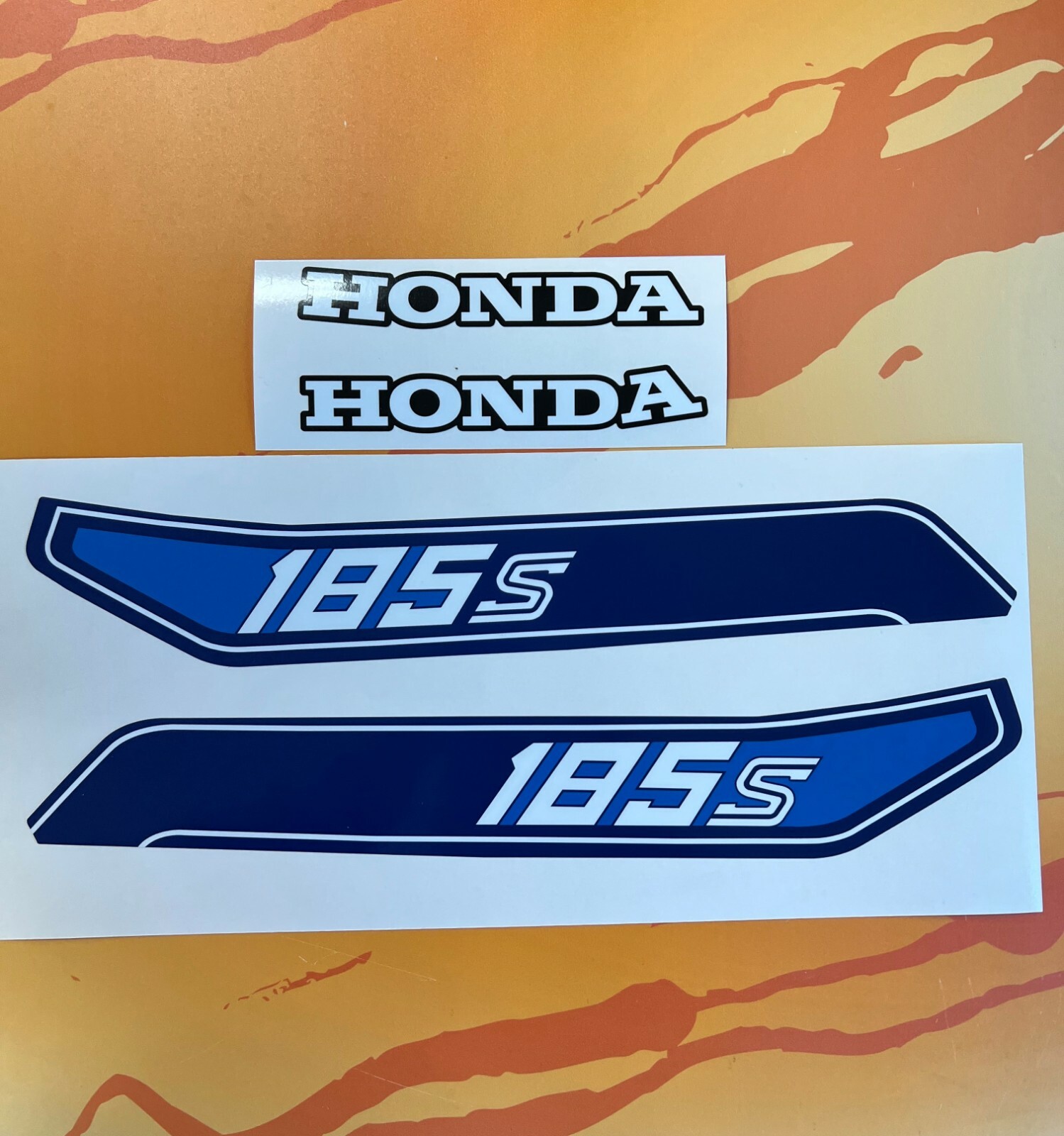Honda 1982 82 ATC185 ATC 185 Tank Decal Set 185s ATC185s