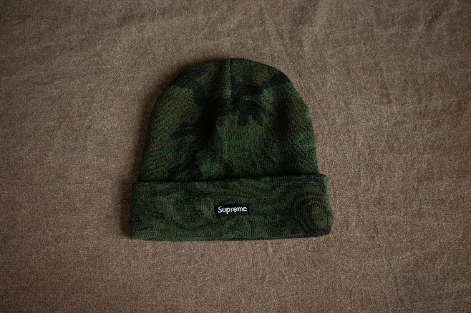 Supreme FW13 Printed Camo Box Logo Beanie - Pre Owned Excellent Condition