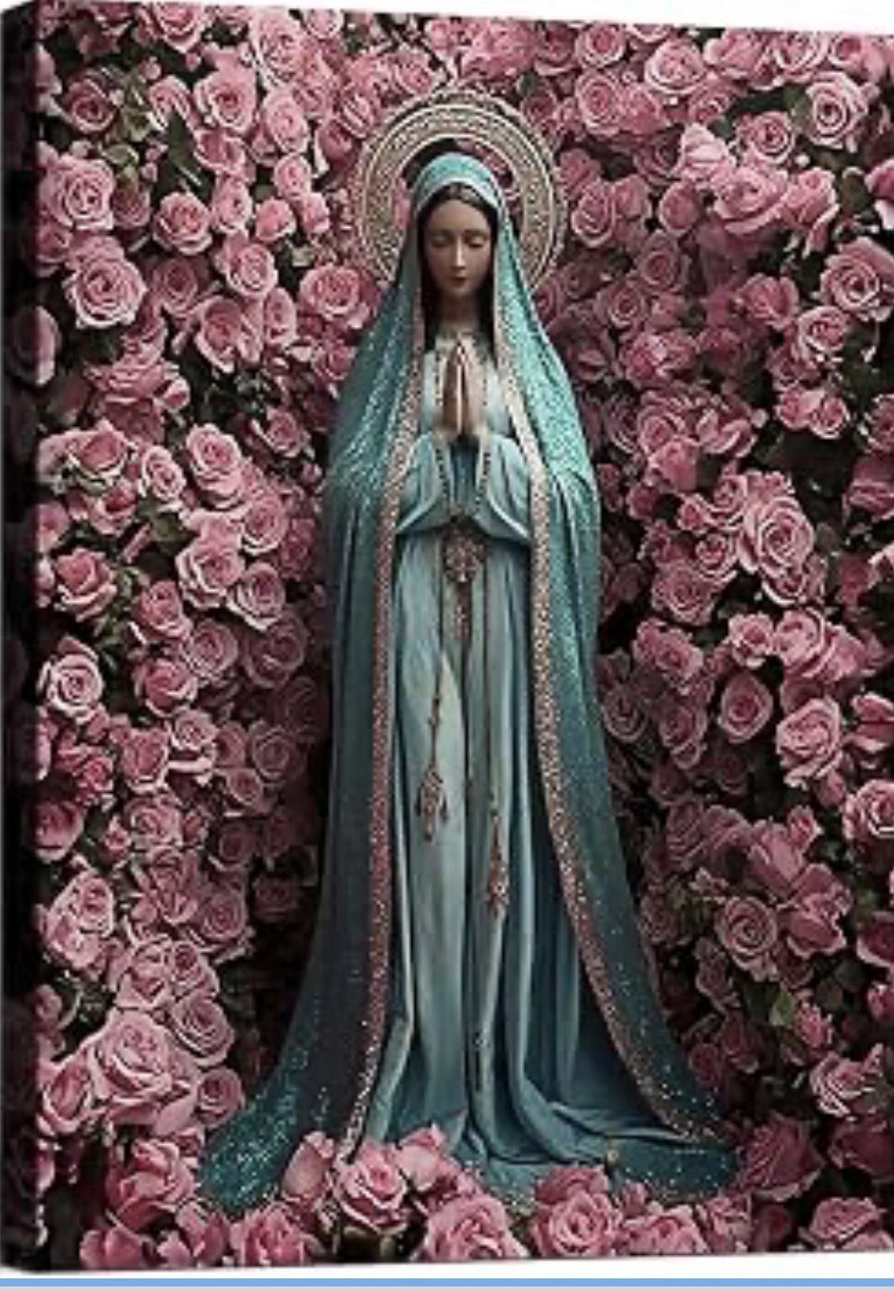 Virgin Mary Art Wall Picture 12*16 Catholic Canvas Painting Virgin Mary Art Wall Picture 12*16 Catholic Canvas Painting
