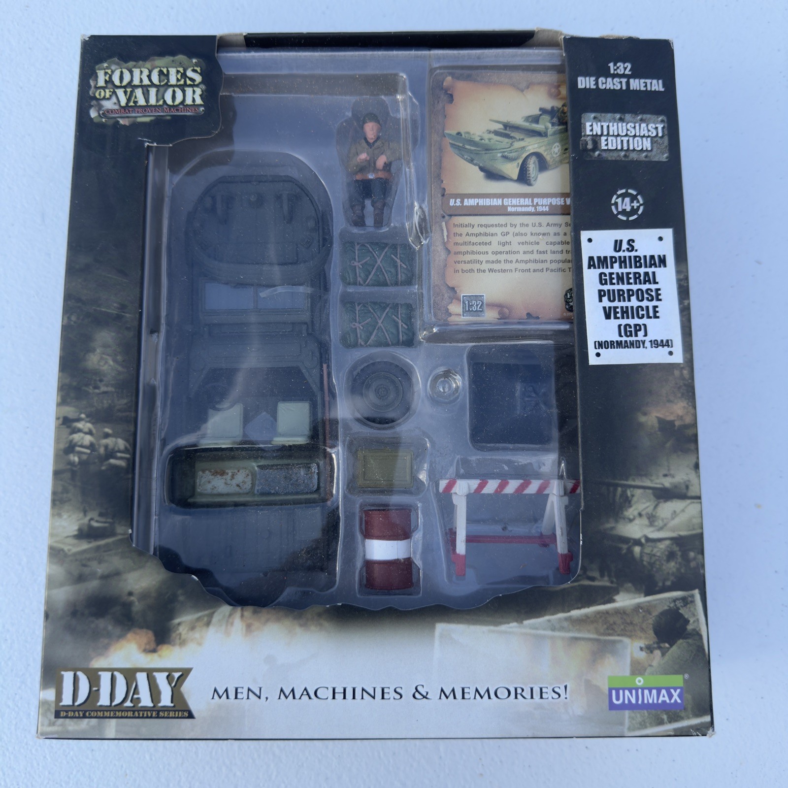 Forces of Valor U.S. Amphibian General Purpose Vehicle Normandy 1944 1:32 Unimax