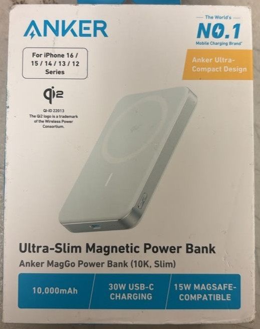 ANKER MAGGO POWER BANK 10,000MAH 30W ULTRA SLIM A1664H61 WHITE ANKER MAGGO POWER BANK 10,000MAH 30W ULTRA SLIM A1664H61 WHITE