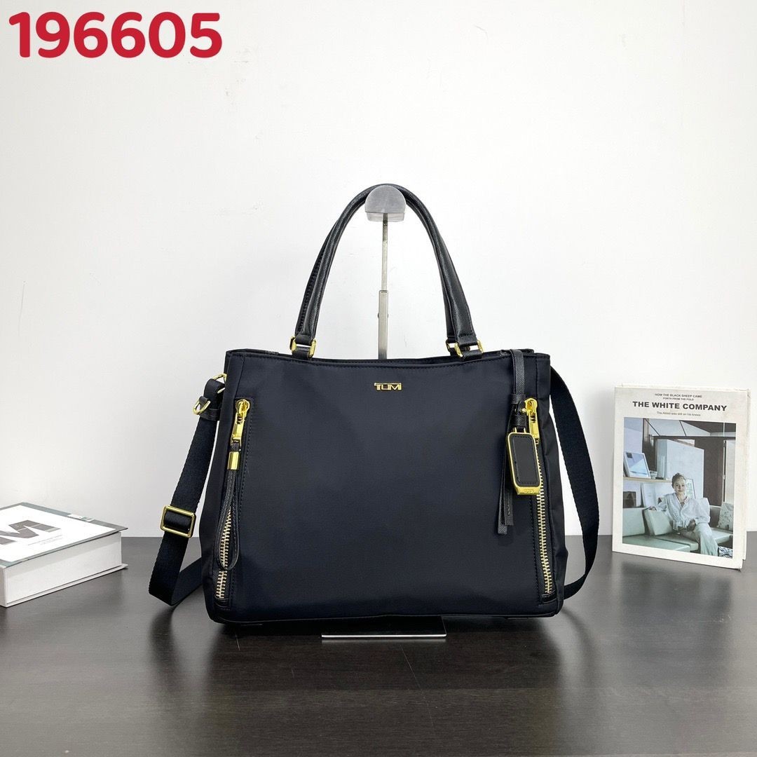 TUMI Valetta VOYAGEUR Black Gold Zip Medium Tote Business Bag Outlet New 196605