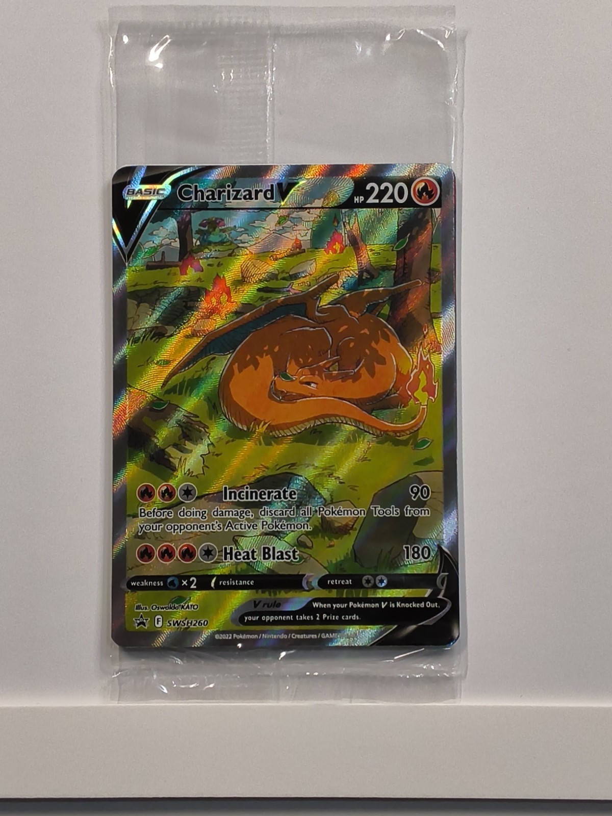 Pokémon TCG Charizard V SWSH260 Sword & Shield Promo Sealed Pokémon TCG Charizard V SWSH260 Sword & Shield Promo Sealed
