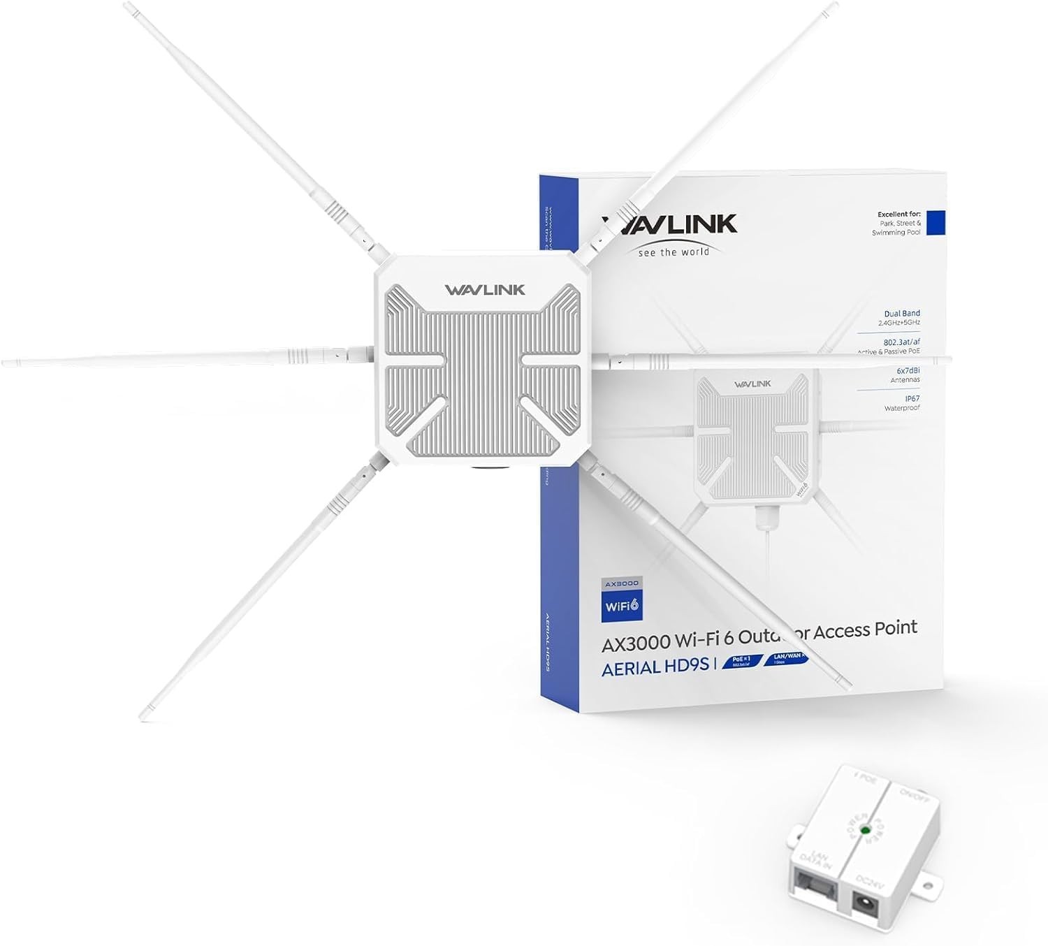 New - WAVLINK AX3000 Outdoor WiFi 6 Extender, Long Range WiFi Repeater New - WAVLINK AX3000 Outdoor WiFi 6 Extender, Long Range WiFi Repeater