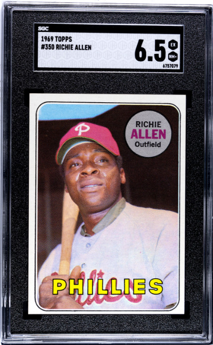 1969 Topps #350 Richie Allen SGC 6.5 1969 Topps #350 Richie Allen SGC 6.5