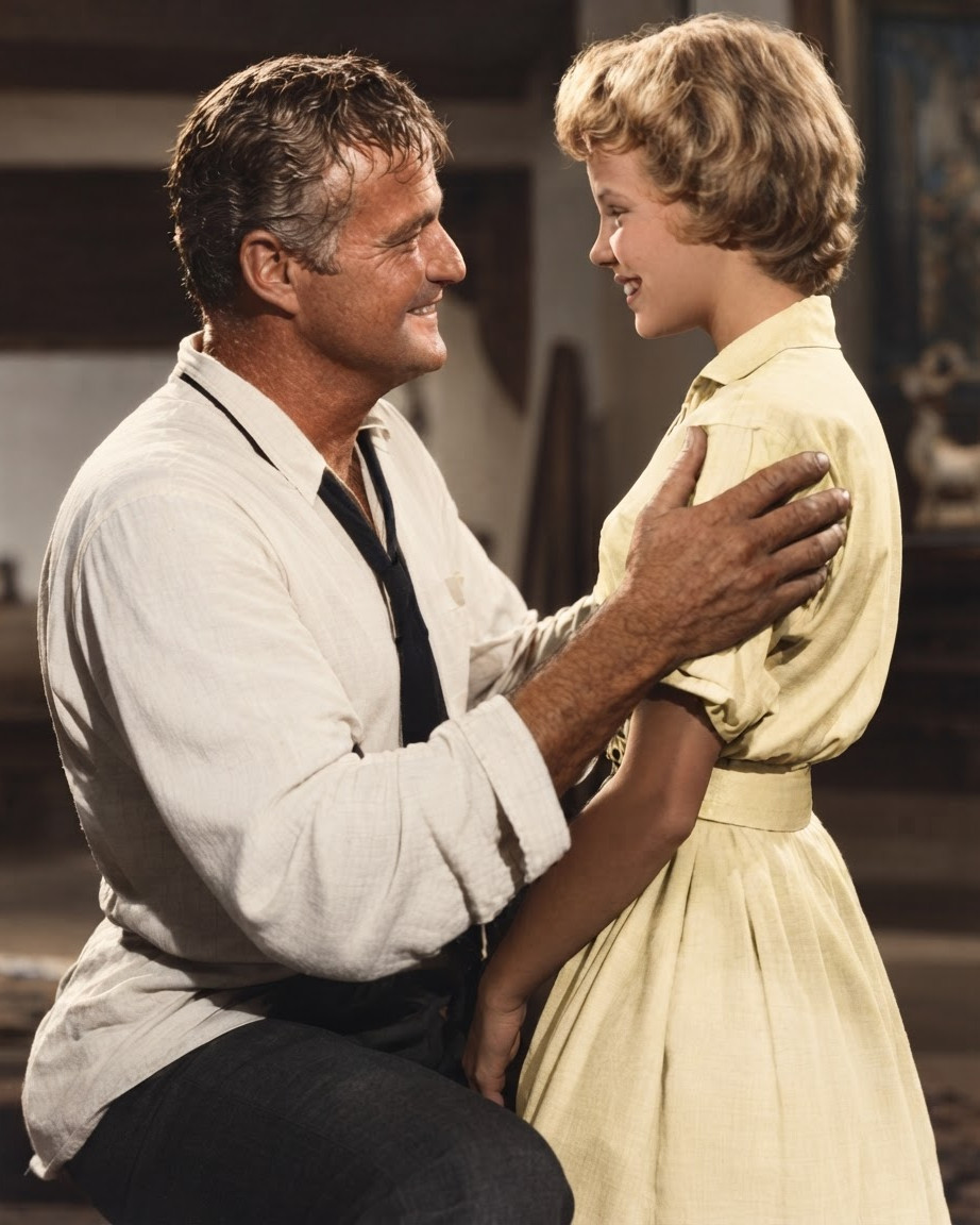 Hayley Mills color enhanced print from Hayley Mills color enhanced print from