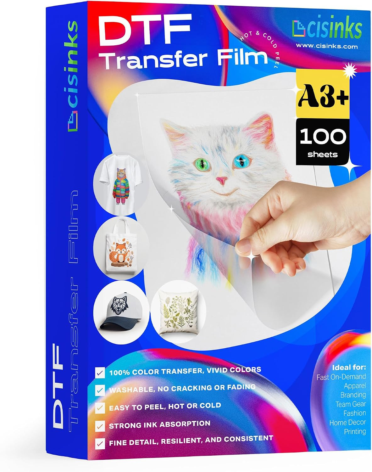Cisinks Premium DTF Transfer Film 13\ Cisinks Premium DTF Transfer Film 13\