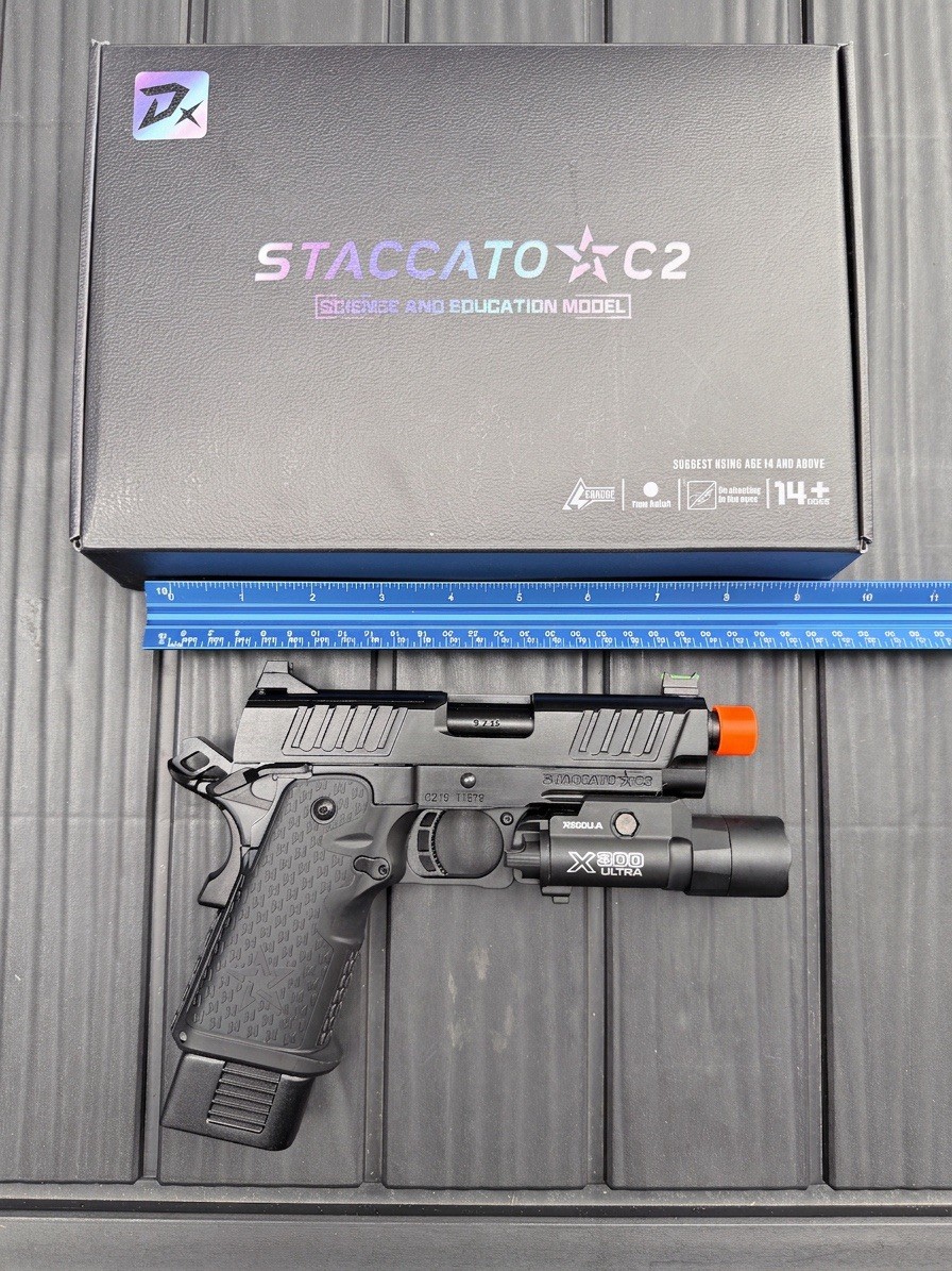 1:1 Scale Staccato C2 Full Size Gun Pistol All Metal Show Piece Italian