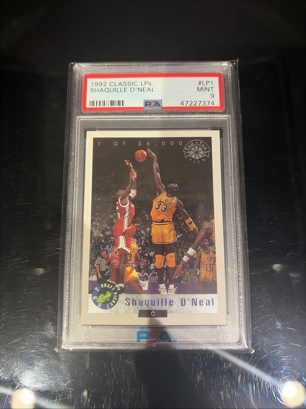 Classic 1992 Classic LPs Shaquille O\'Neal Orlando Magic #LP1 PSA 9
