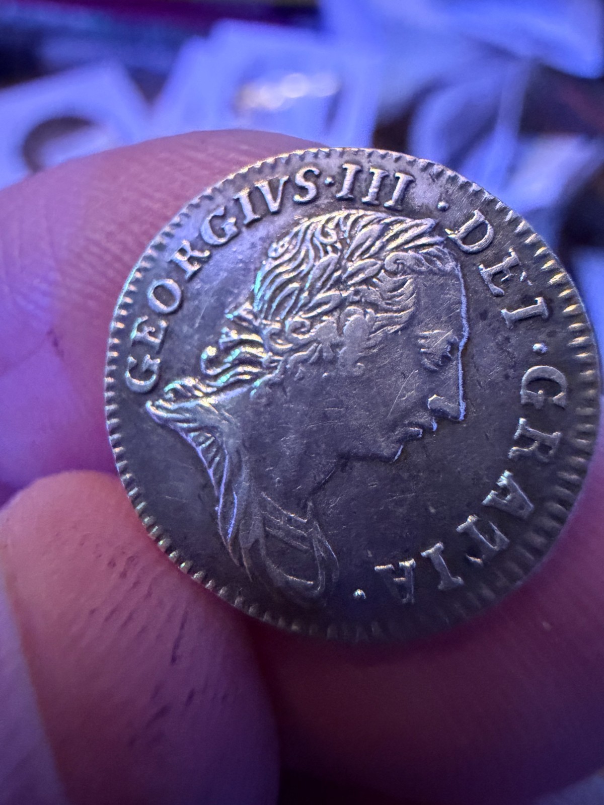 1762 George III Maundy 3 Pence Silver EF Sharp Detail Early Issue