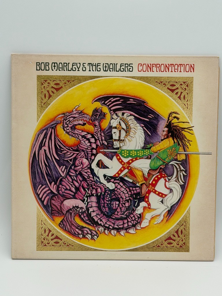 Vintage 1983 Bob Marley & The Wailers Confrontation LP Vinyl Gatefold 90085-1