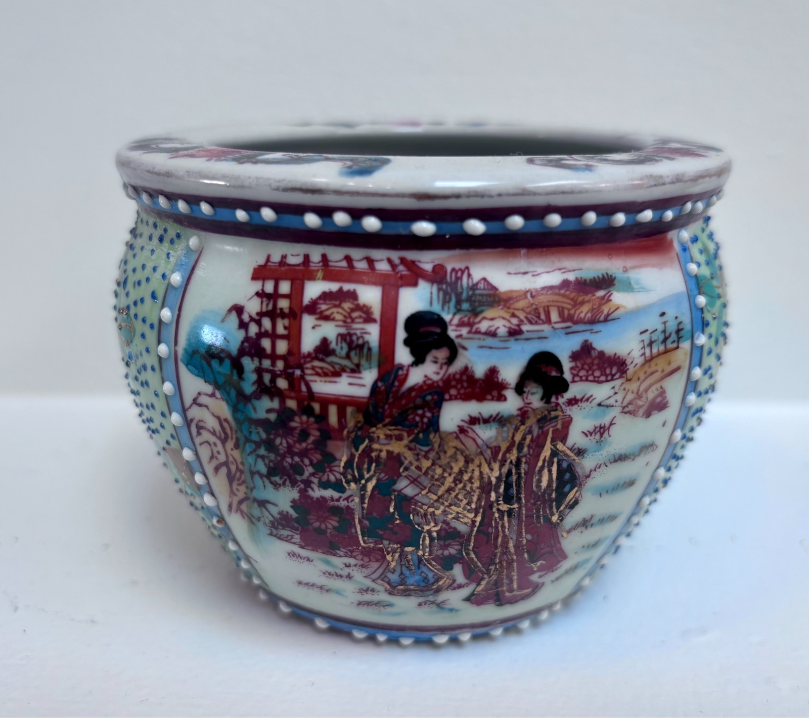 vintage asian mini planter 