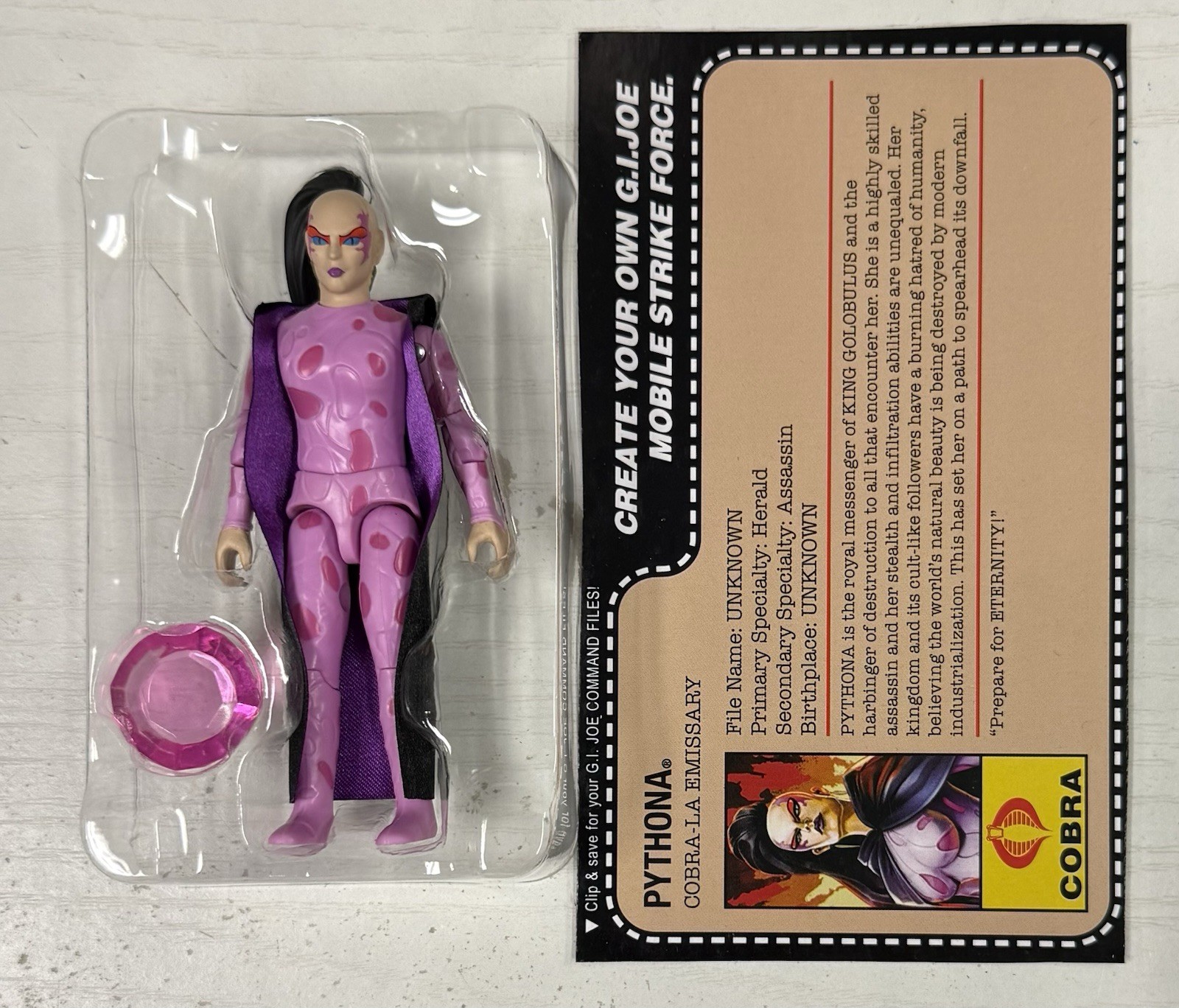 Super7 ReAction+ G.I. Joe  Pythona 3.75