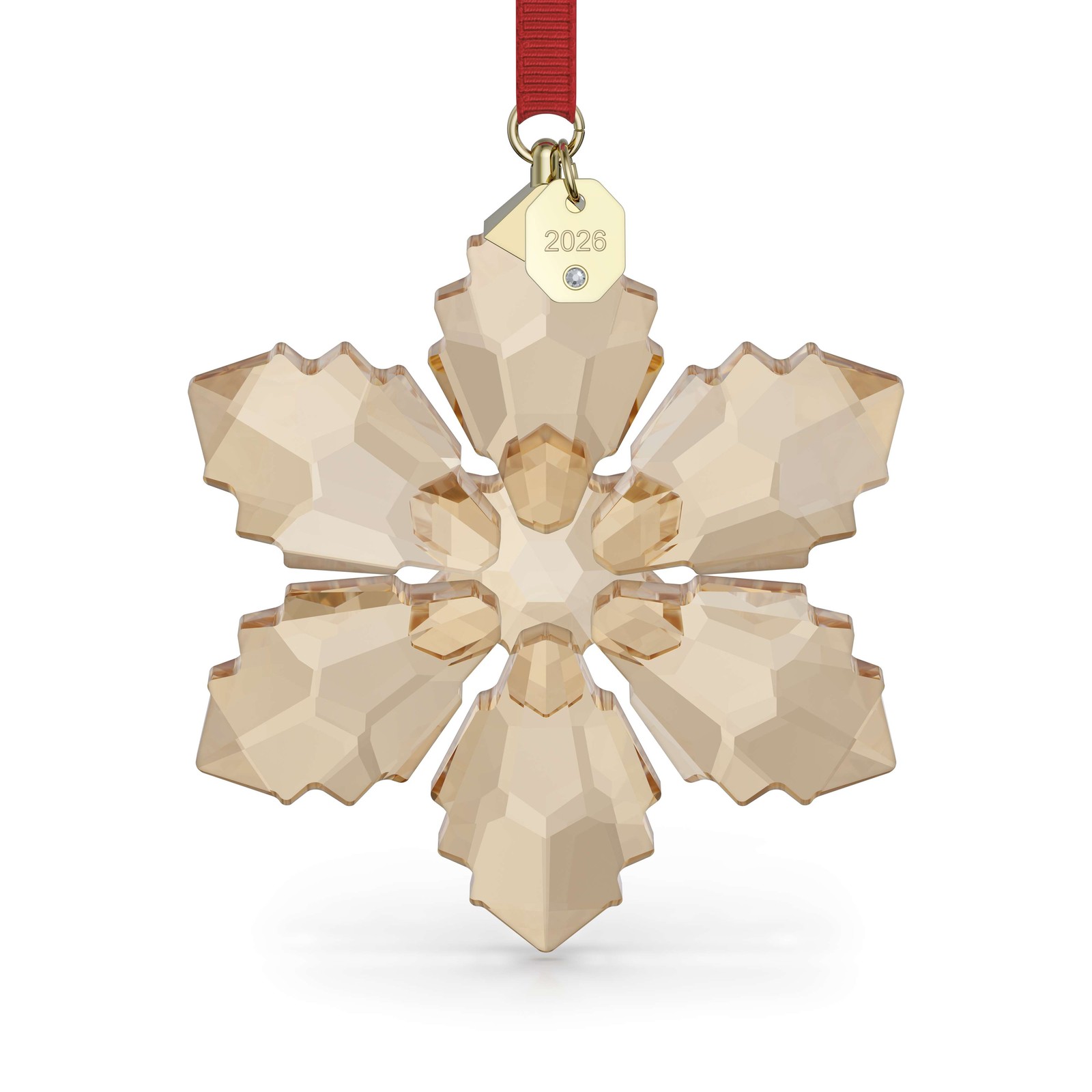 Swarovski Crystal Annual Edition Festive Ornament 2026, Brown, 5729037 Swarovski Crystal Annual Edition Festive Ornament 2026, Brown, 5729037