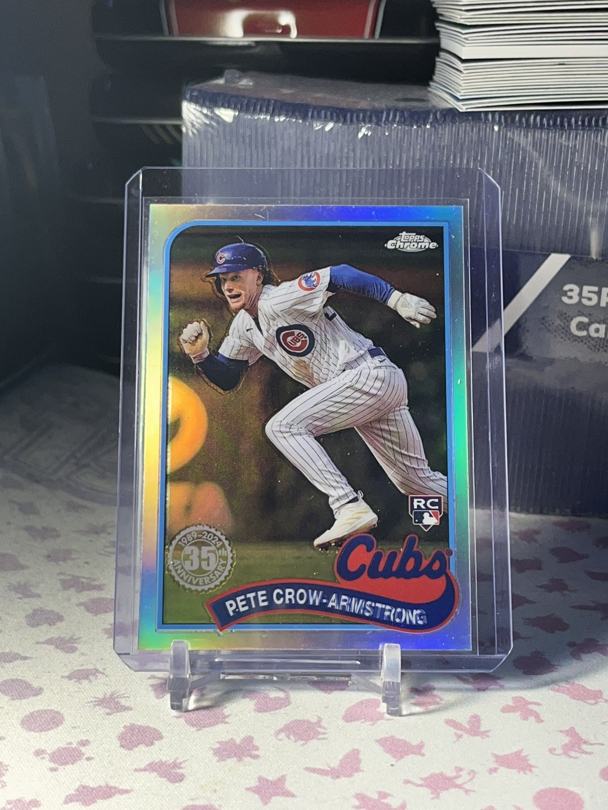 2024 Topps Chrome Pete Crow-Armstrong 89CB-19 35th Anniversary Refractor Cubs RC