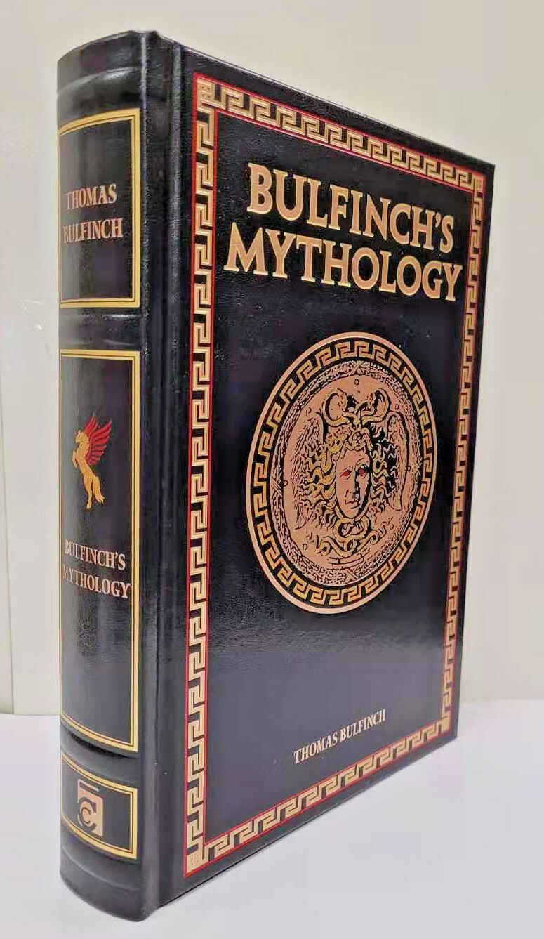 BULFINCH\'S MYTHOLOGY Thomas Bulfinch Deluxe Leather Bound Gilded Pages Brand NEW