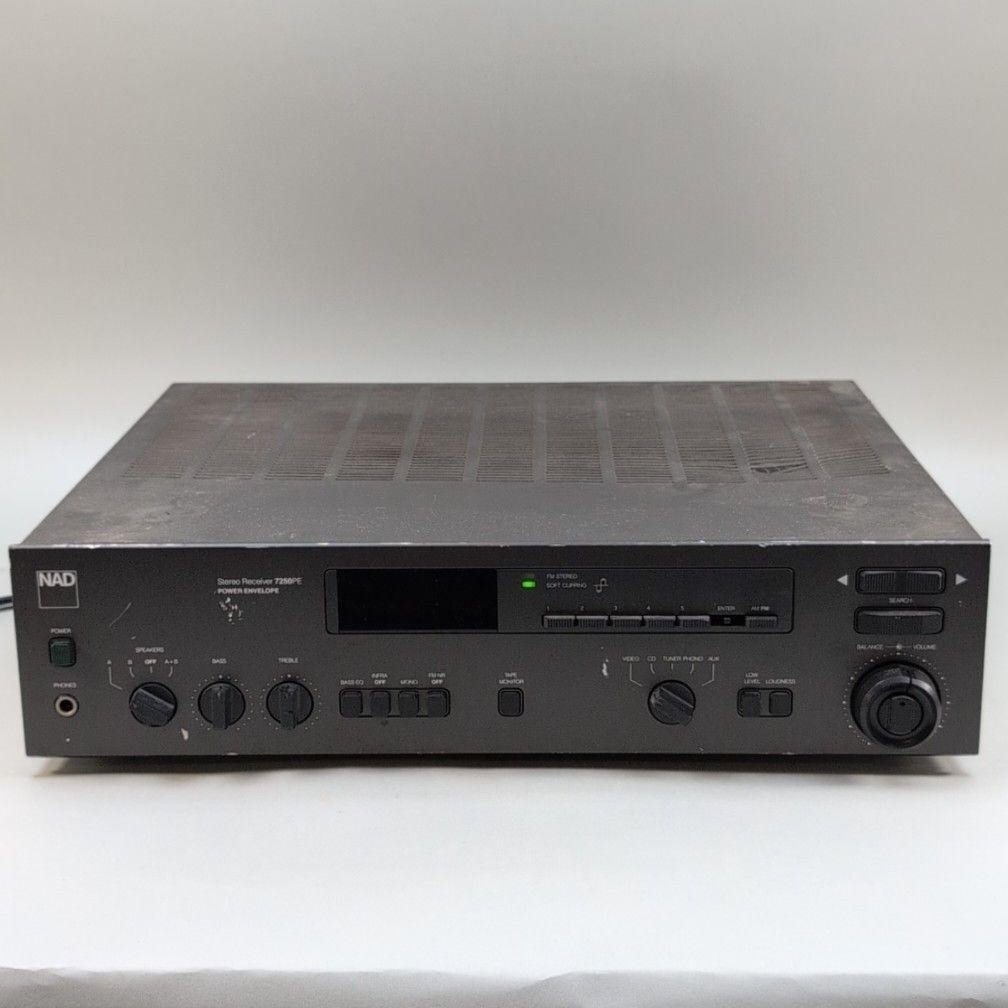 NAD 7250PE 2 Ch Stereo Receiver AM/FM Phono Gray Japan Analog Hi-Fi Home Audio