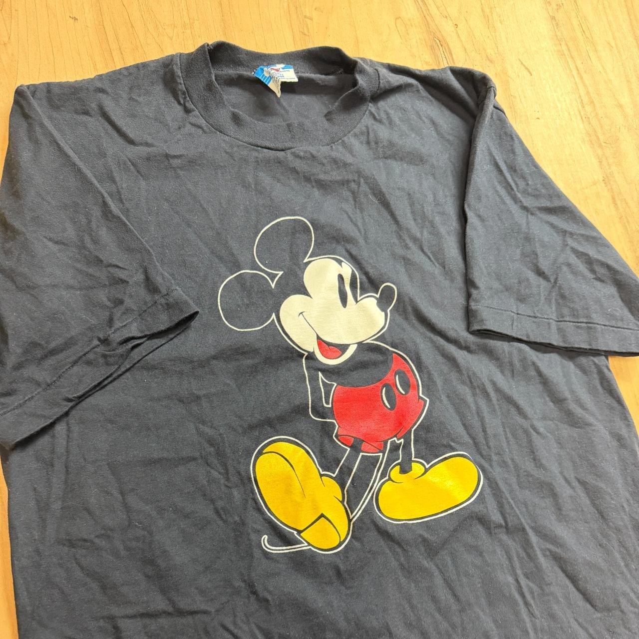 Vintage 80s Mickey Mouse Shirt Disney Character Fashions Single Stitch Mens XL