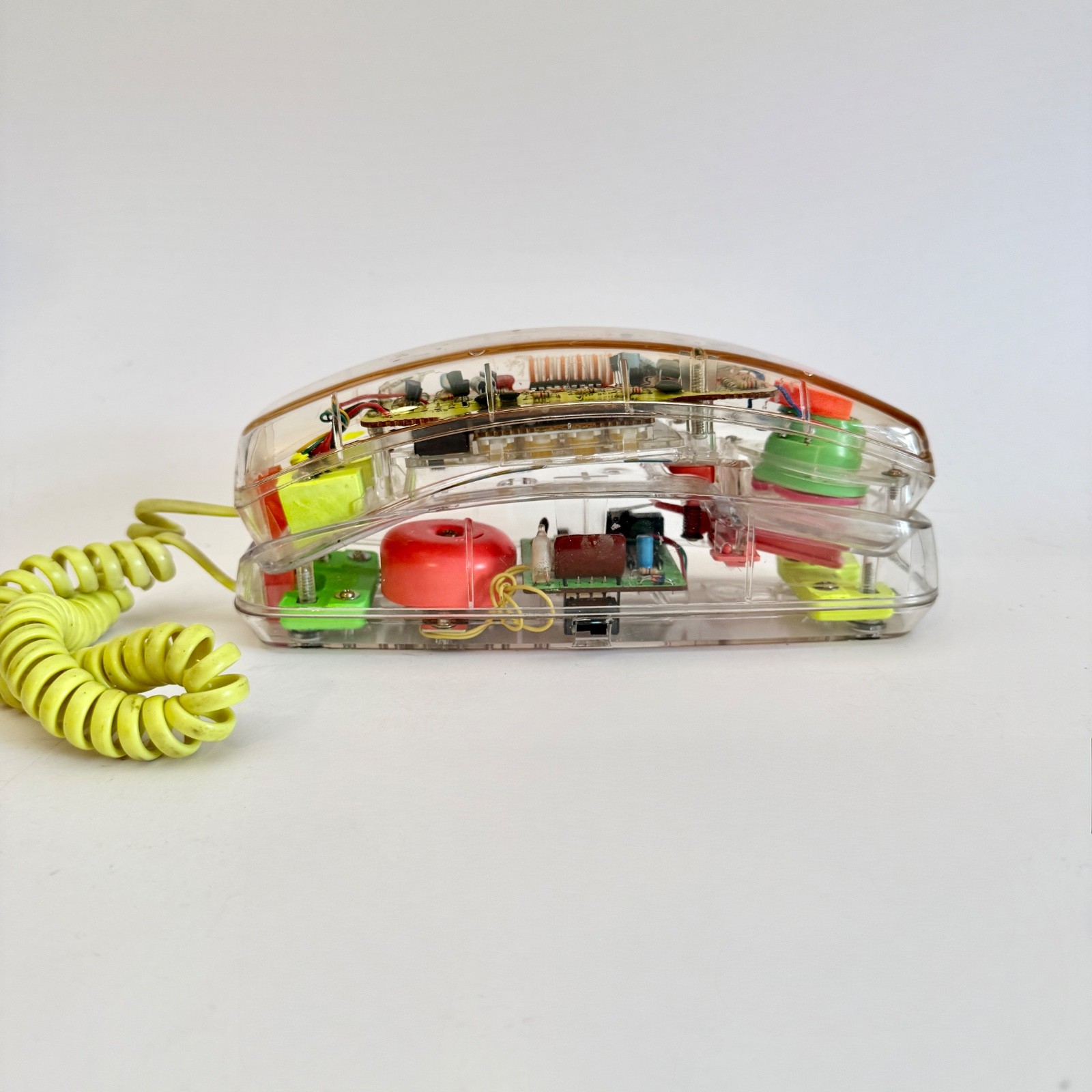 Vintage Conair SW205 Clear Transparent Neon Phone 1980s 90s Retro Landline WORKS