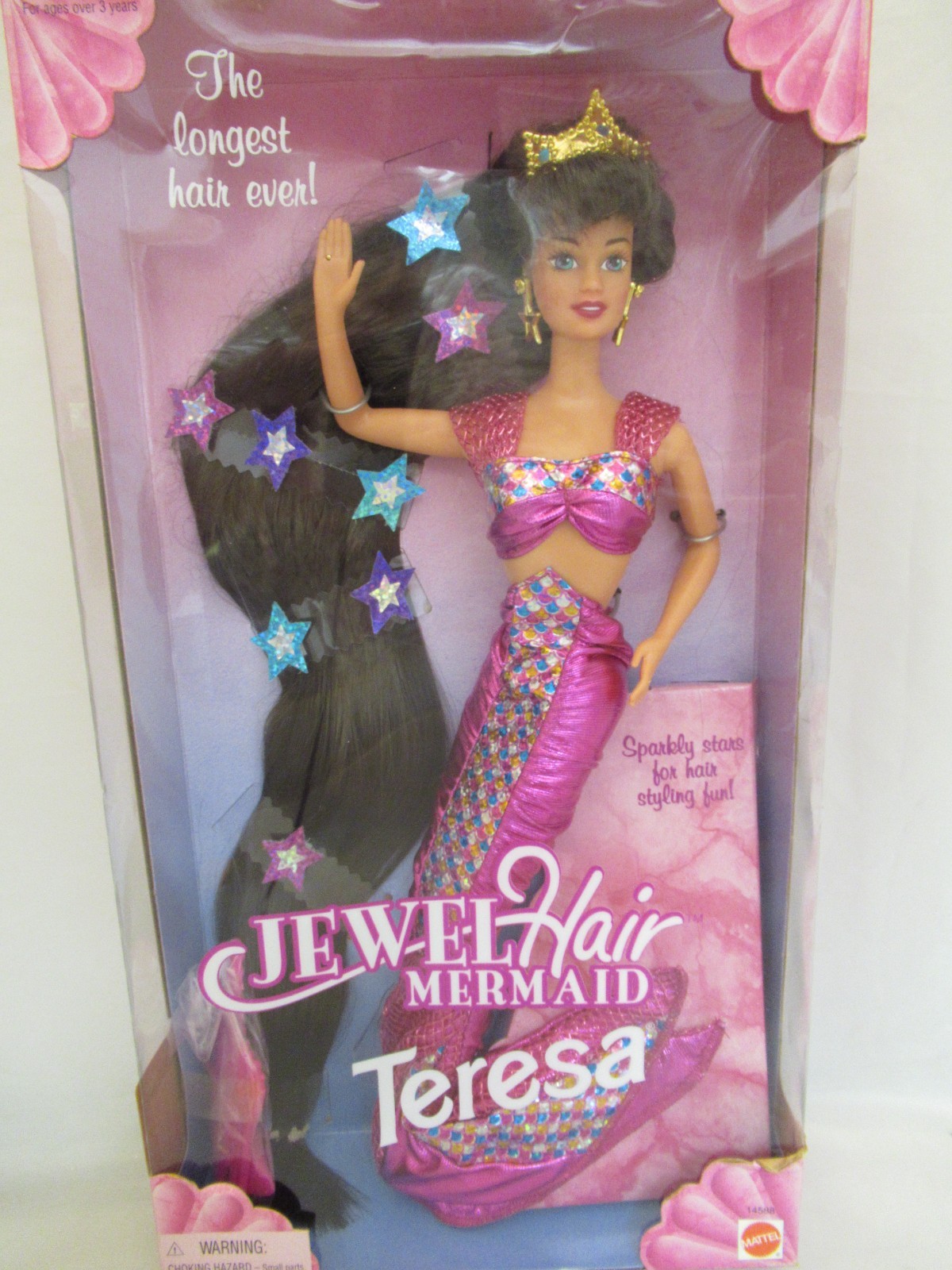 1995 Jewel Hair Mermaid Teresa Barbie Longest Hair Ever  -  MIB NRFB  