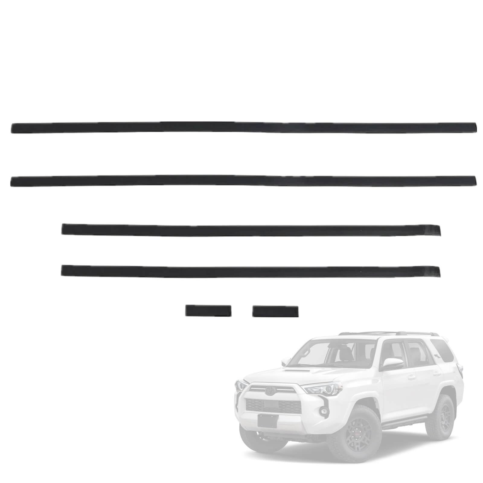 6PCS Roof Drip Molding Weatherstrip Seal Kit for Toyota 4Runner 2010-2024, Left 6PCS Roof Drip Molding Weatherstrip Seal Kit for Toyota 4Runner 2010-2024, Left