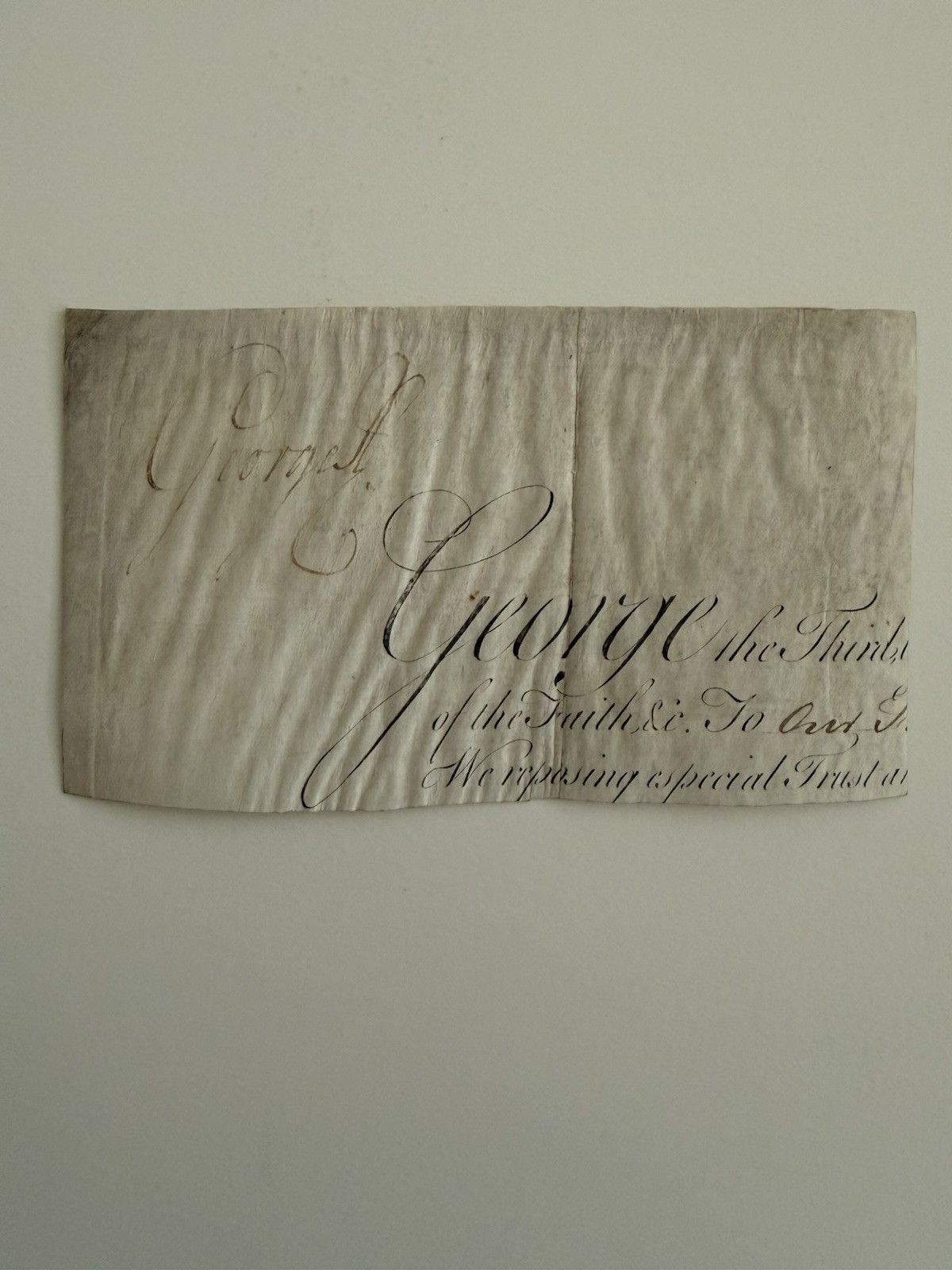 George The Third Snipped Signature George The Third Snipped Signature