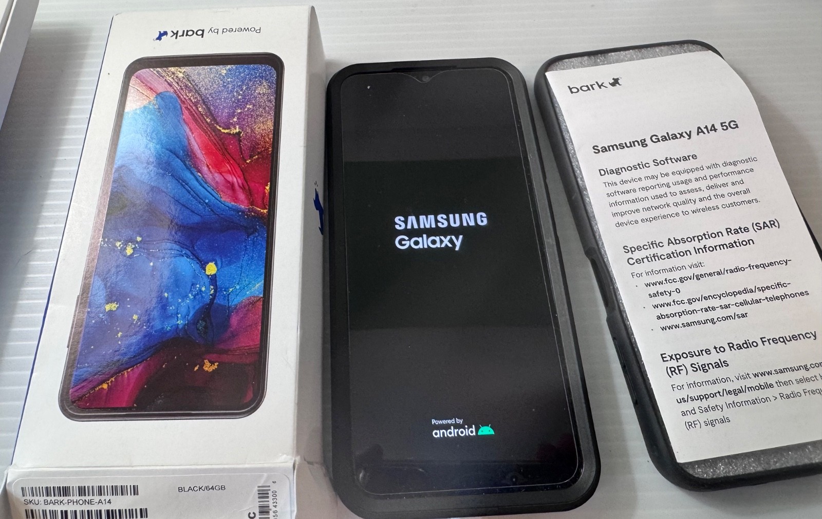 Samsung Bark Phone A14 5G 64GB Box Samsung Bark Phone A14 5G 64GB Box
