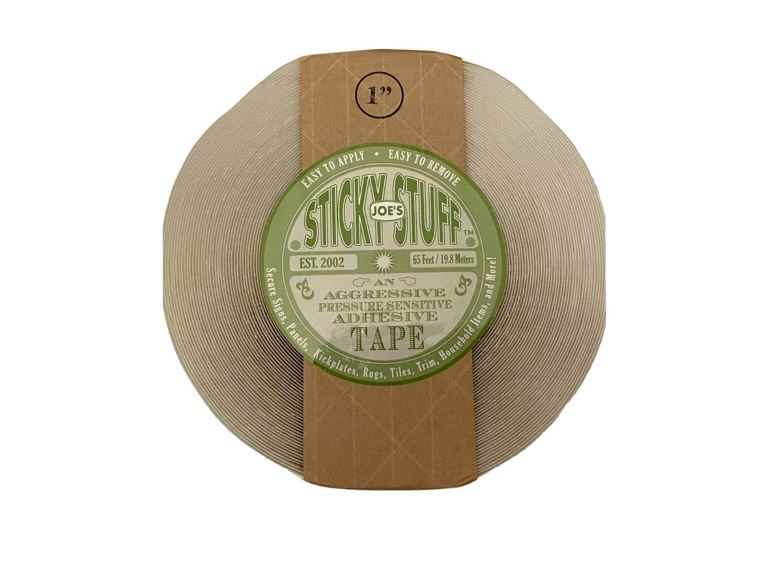 JOE\'S STICKY STUFF DOUBLE SIDED ADHESIVE TAPE LARGE ROLL SIZE 1\