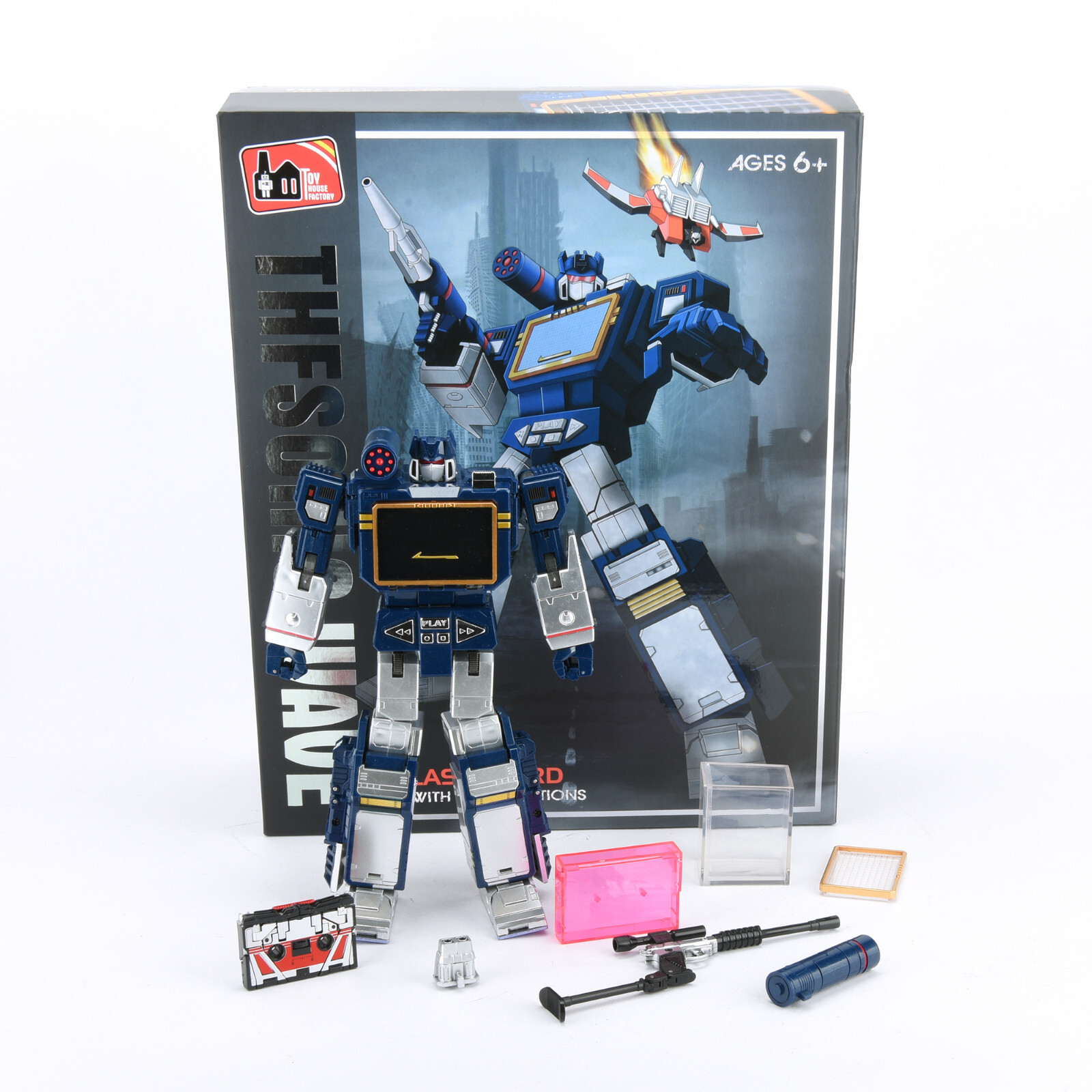 Toy House Factory Transformers Soundwave w/Laserbeak Cassette Action Figure Gift