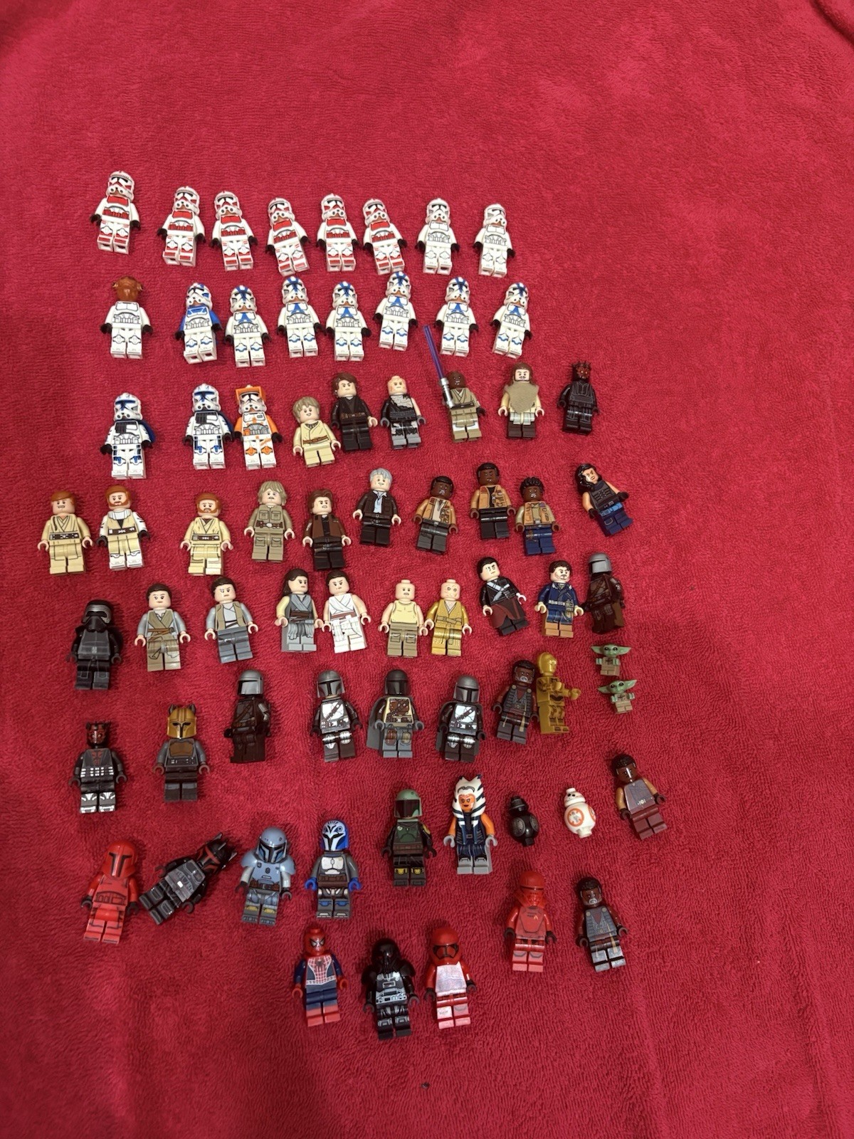 LEGO Star Wars with Spiderman Minifigures collection Lot