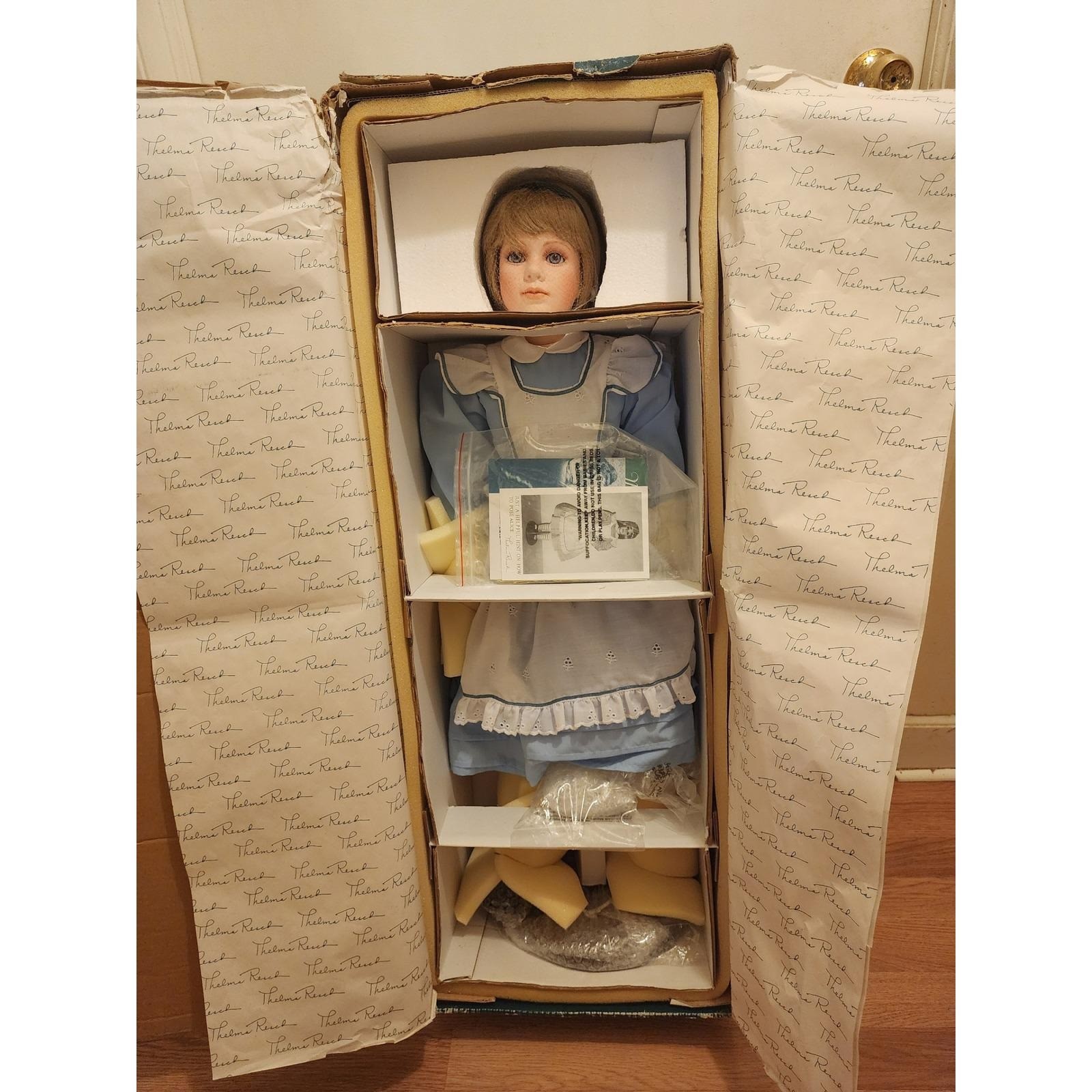 MasterPiece Gallery Alice Limited Edition Artist Doll by Thelma Resch Porcelain MasterPiece Gallery Alice Limited Edition Artist Doll by Thelma Resch Porcelain