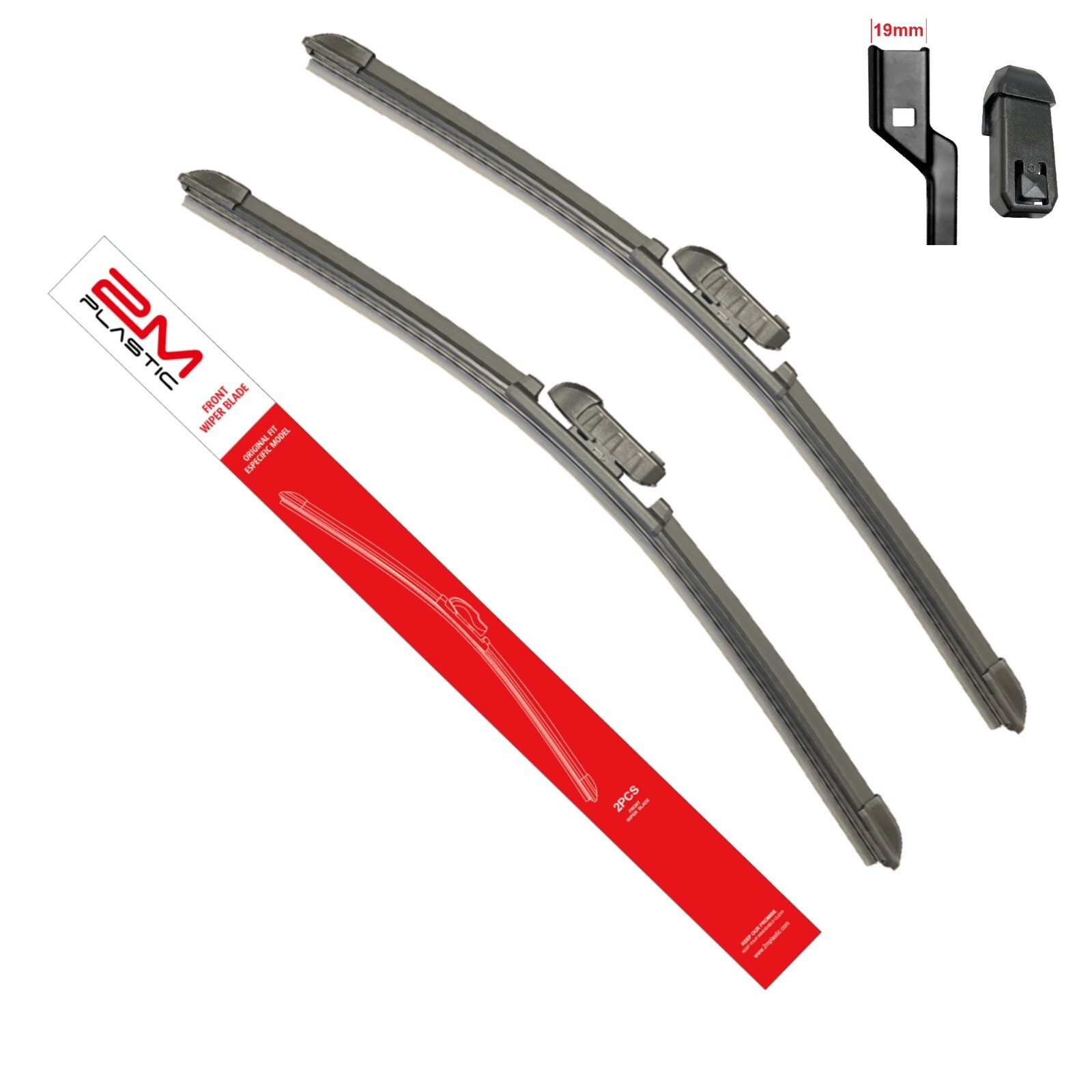 Front Windshield Wiper Blades For CADILLAC CTS 2014-2019 24