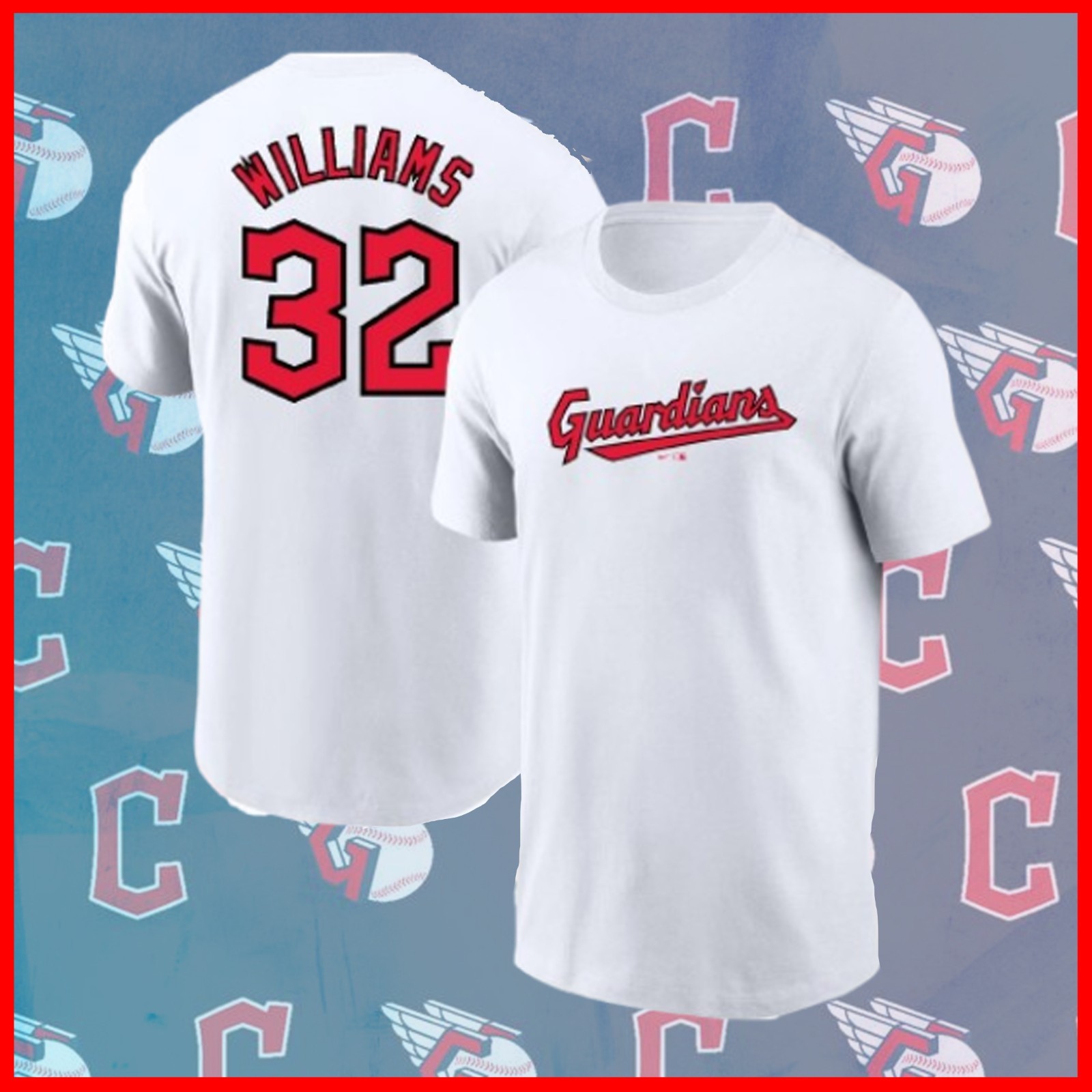 ✅Gavin Williams #32 Cleveland Guardians 2026 Name & Number For Fans Fastship
