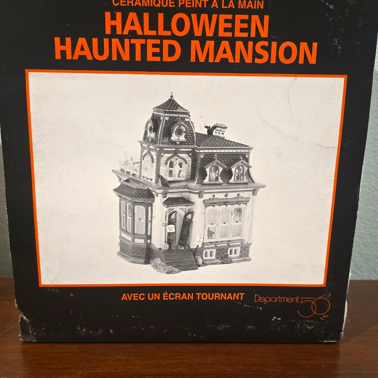 Department 56 Halloween Haunted Mansion House Hand-Painted, Boxed