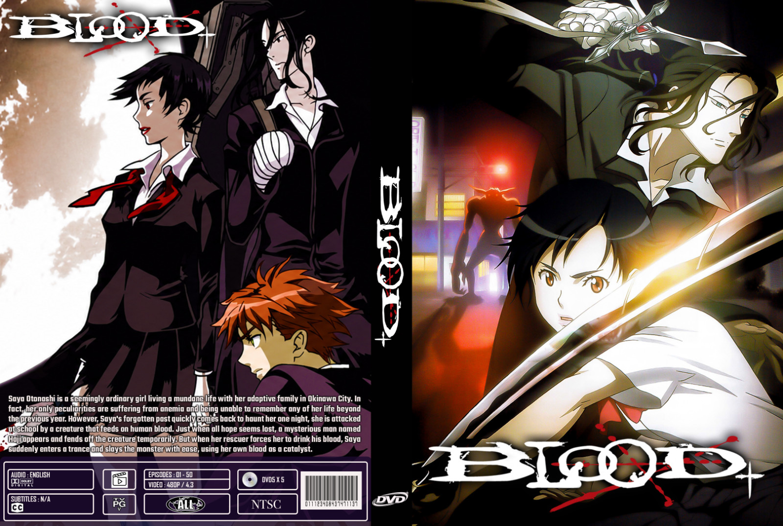 Blood+ Plus Complete Anime Series Episode 1-50 English Audio