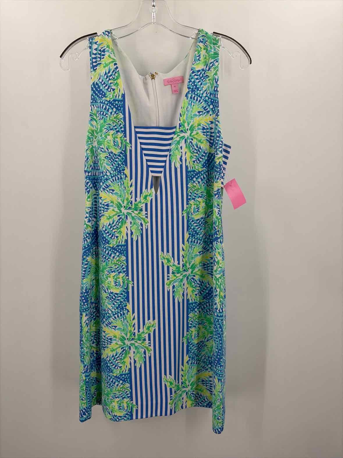 Pre-Owned Lilly Pulitzer Blue Size Medium Knee Length Sleeveless Dress Pre-Owned Lilly Pulitzer Blue Size Medium Knee Length Sleeveless Dress