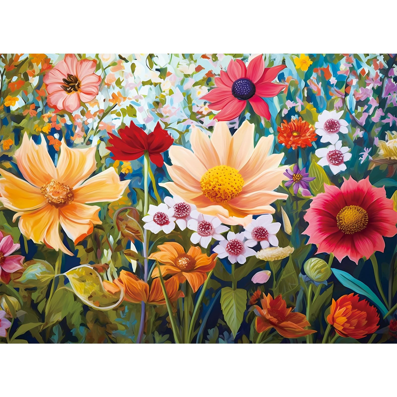 Puzzles 300 Pieces for Adults, 300 Pieces Flower Puzzle Recycled Cardboard Paper Puzzles 300 Pieces for Adults, 300 Pieces Flower Puzzle Recycled Cardboard Paper