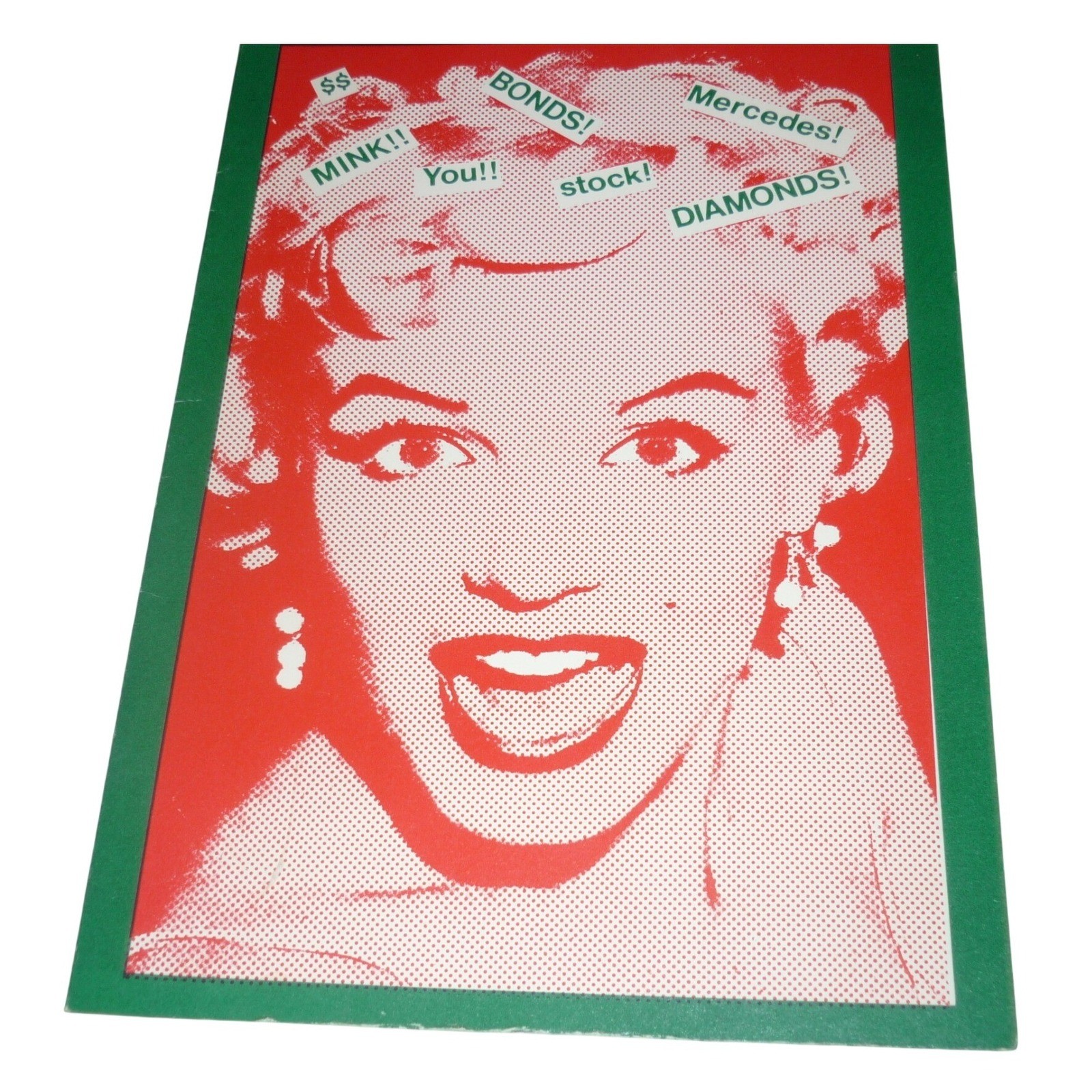 Vintage 1982 Philip-Dimitri Galás Marilyn Monroe ExotiCards Greeting Card