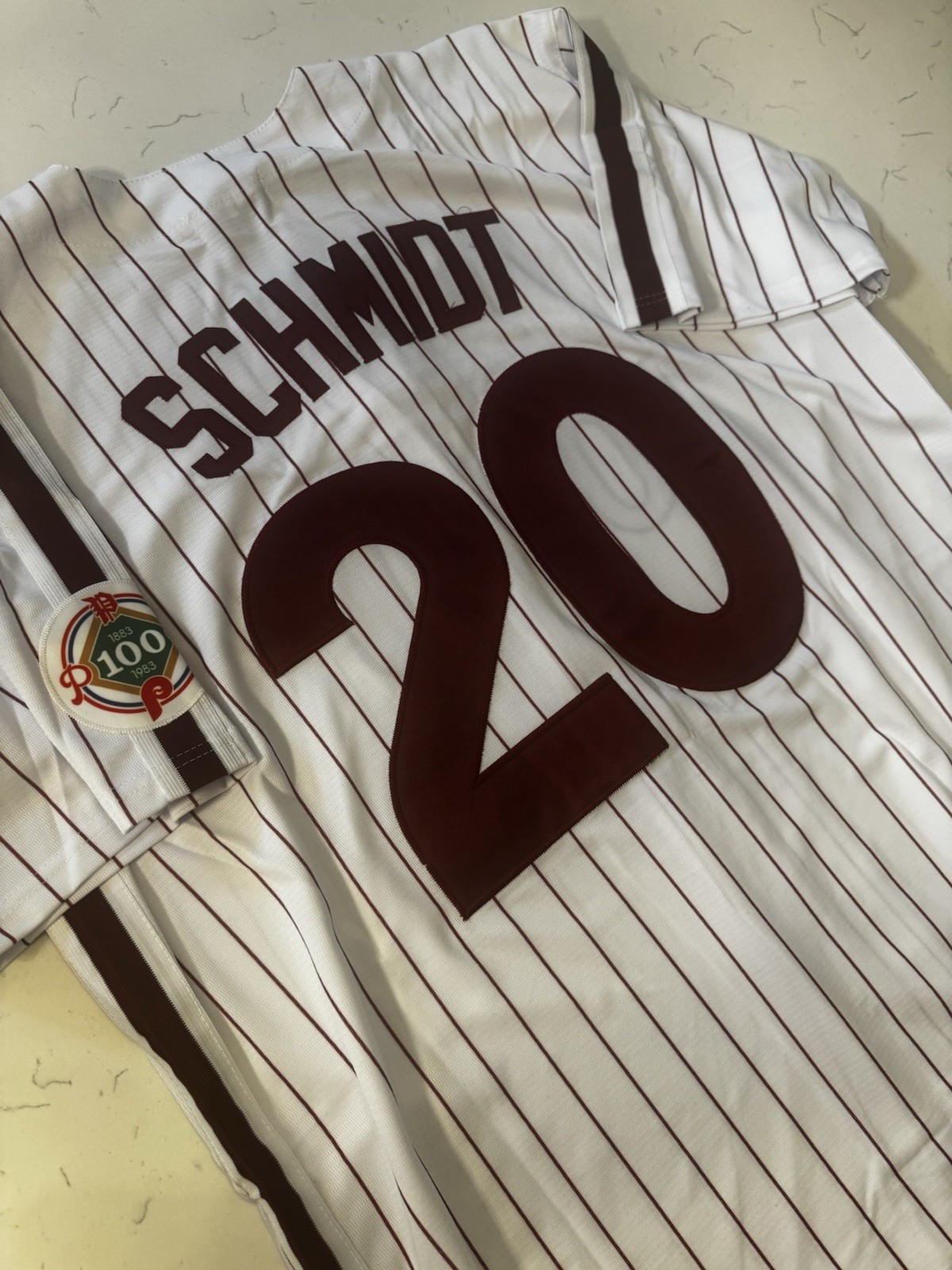 Mike SCHMIDT Philadelphia Phillies #20 Pinstripe HOME Jersey Adult All Sizes NWT
