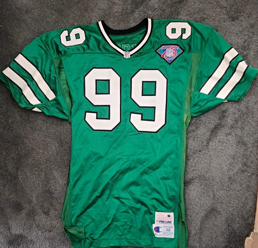 Champion Authentic Pro Line NY Jets Douglas #99 Jersey Green Size 48 Champion Authentic Pro Line NY Jets Douglas #99 Jersey Green Size 48